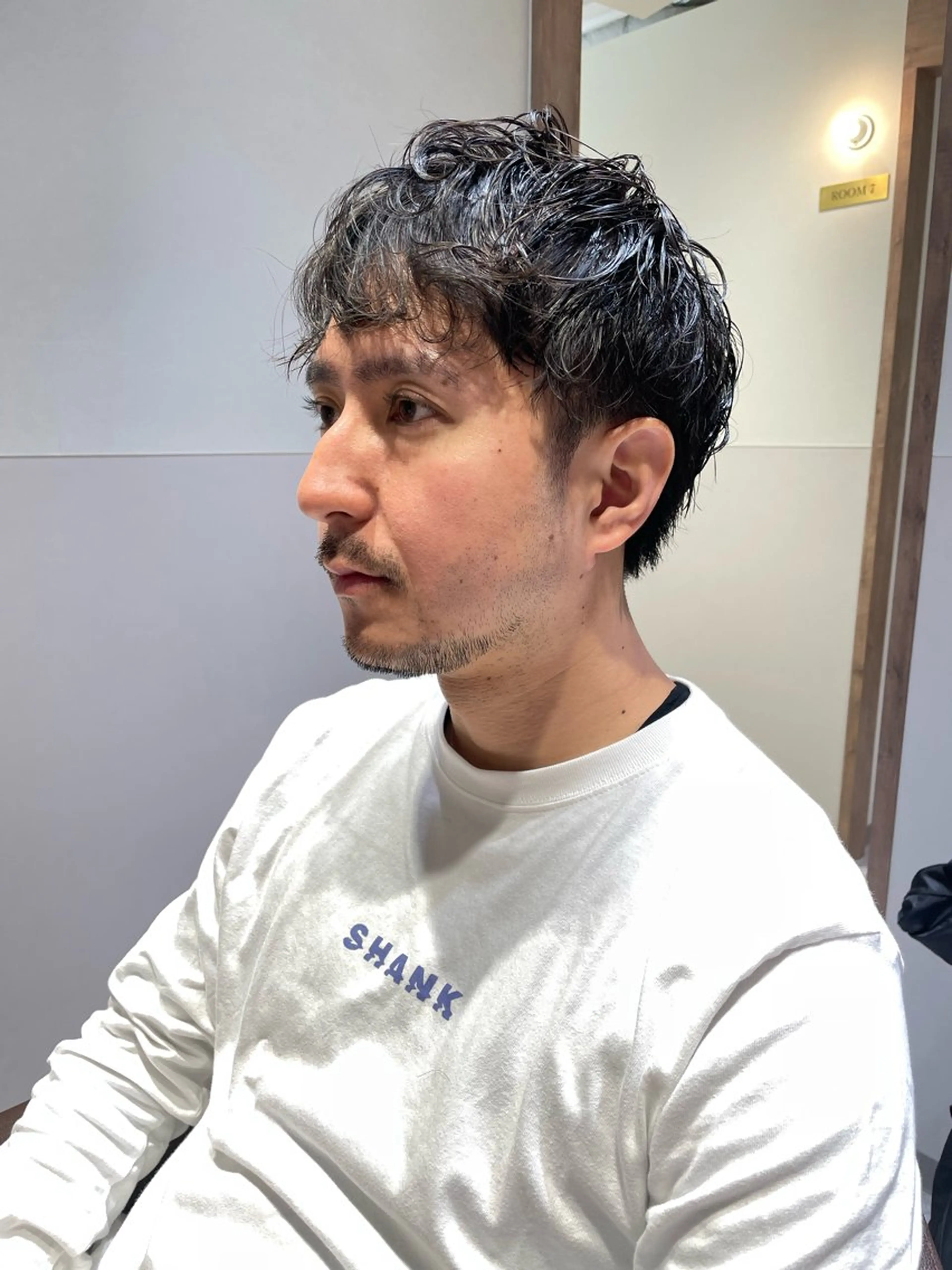 メンズカット+無造作パーマの写真