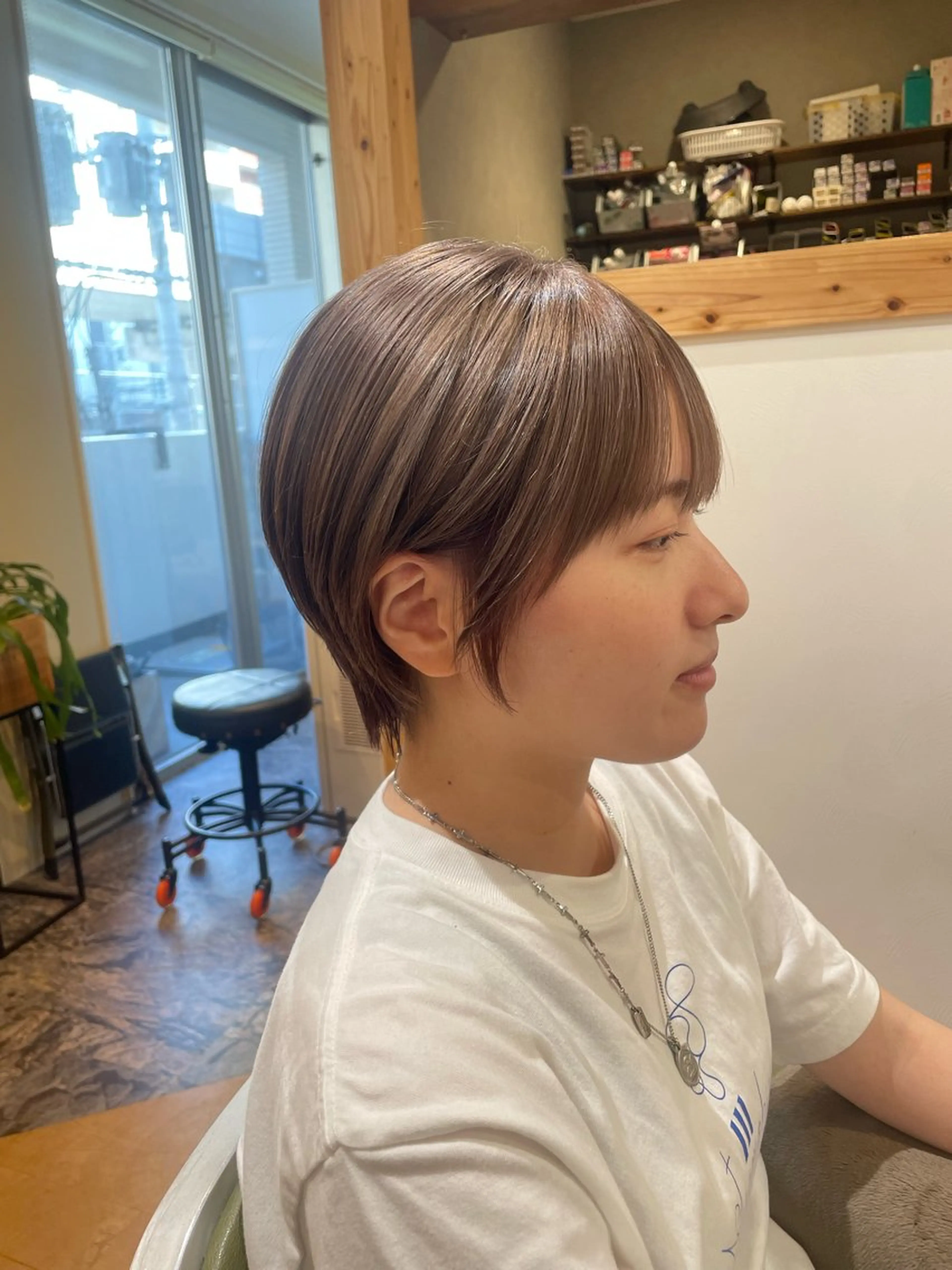 ショート カット ヘアカラー トリートメント 山口里莉 /パーマモデル募集のヘアスタイル