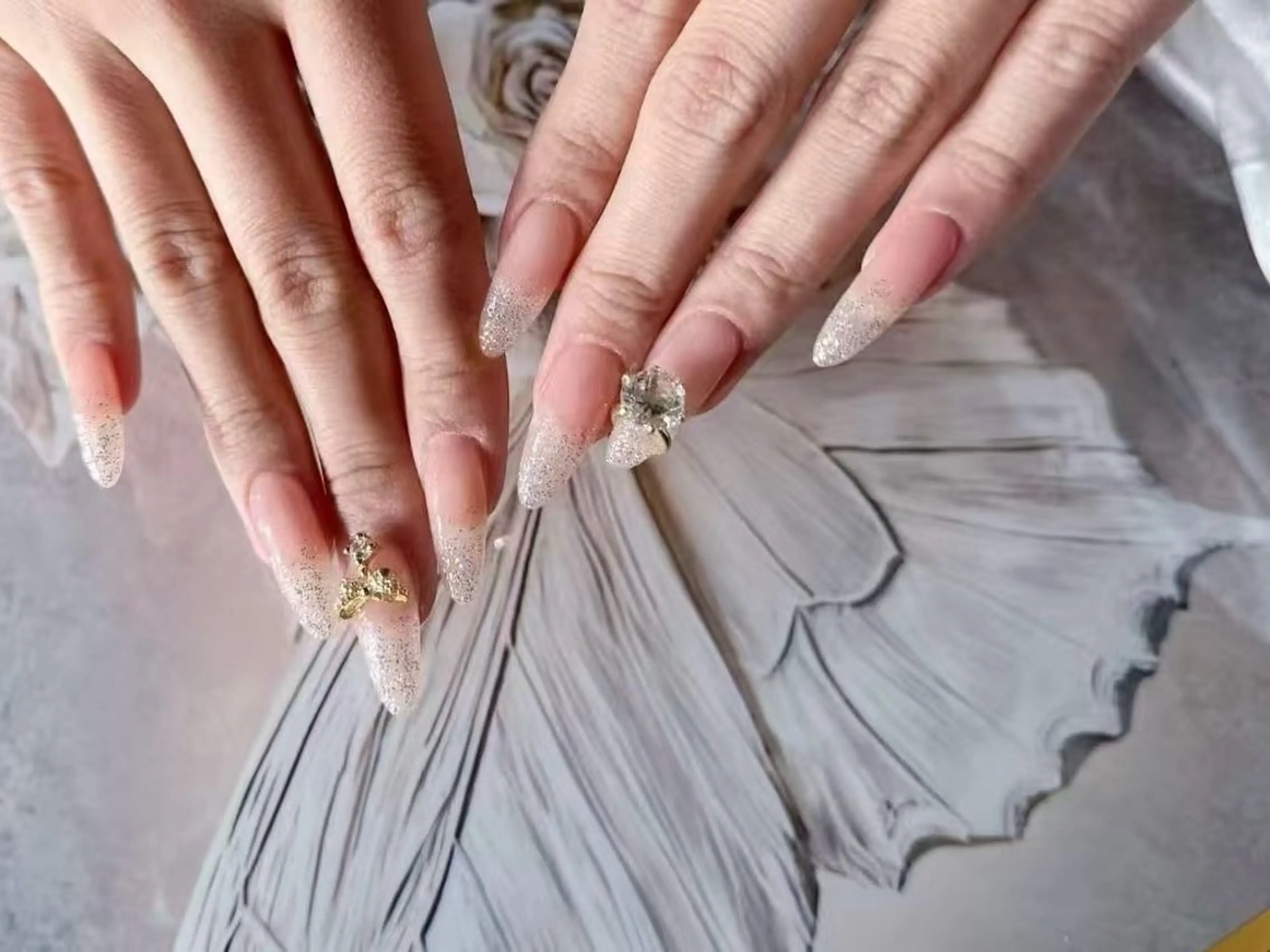 ネイル アートネイル フットネイル ジェルネイル ラメ(グリッター) ラメグラデーション Babarla Nailのネイルデザイン