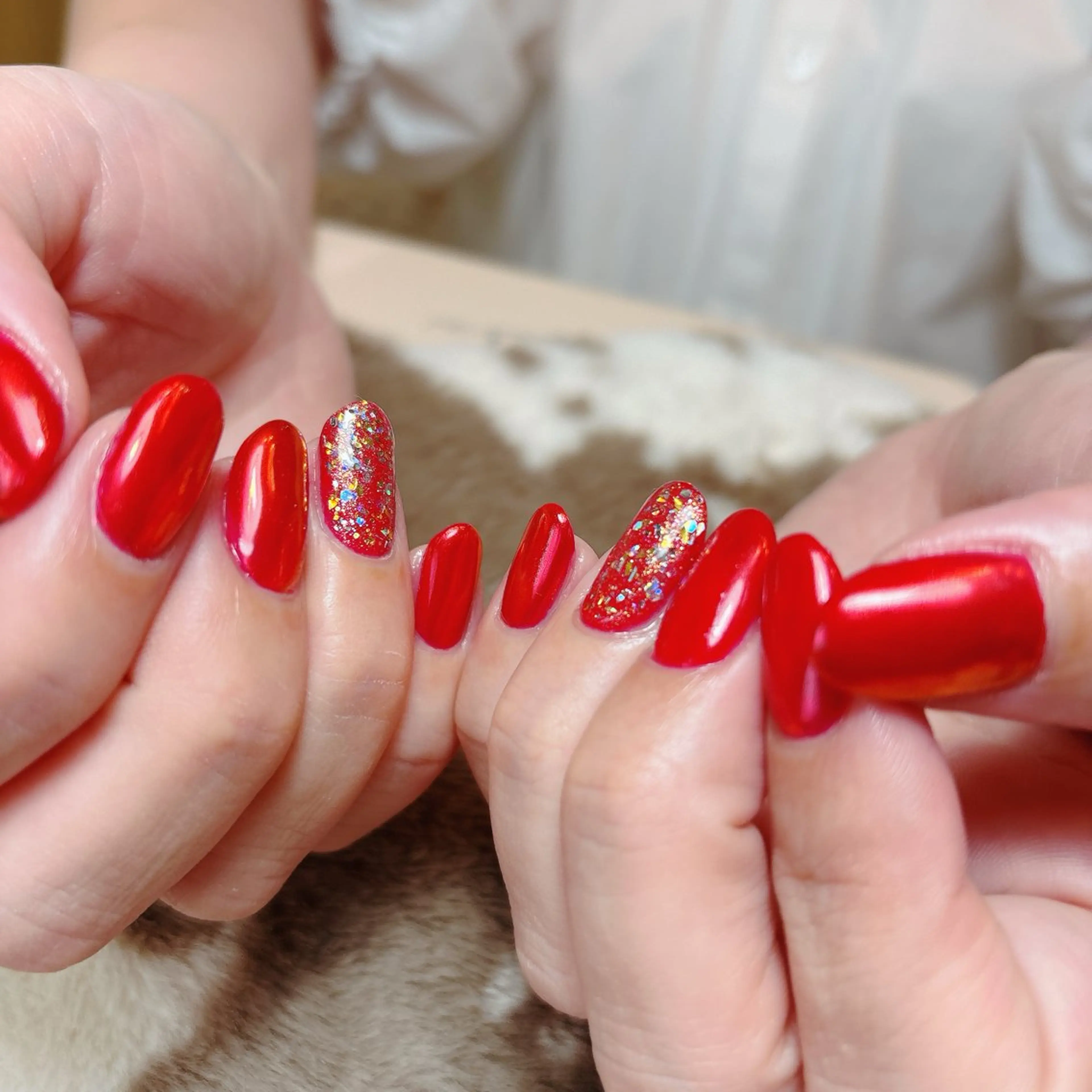 ミディアム ハンドネイル Nail tutu 【なつき】のネイルデザイン