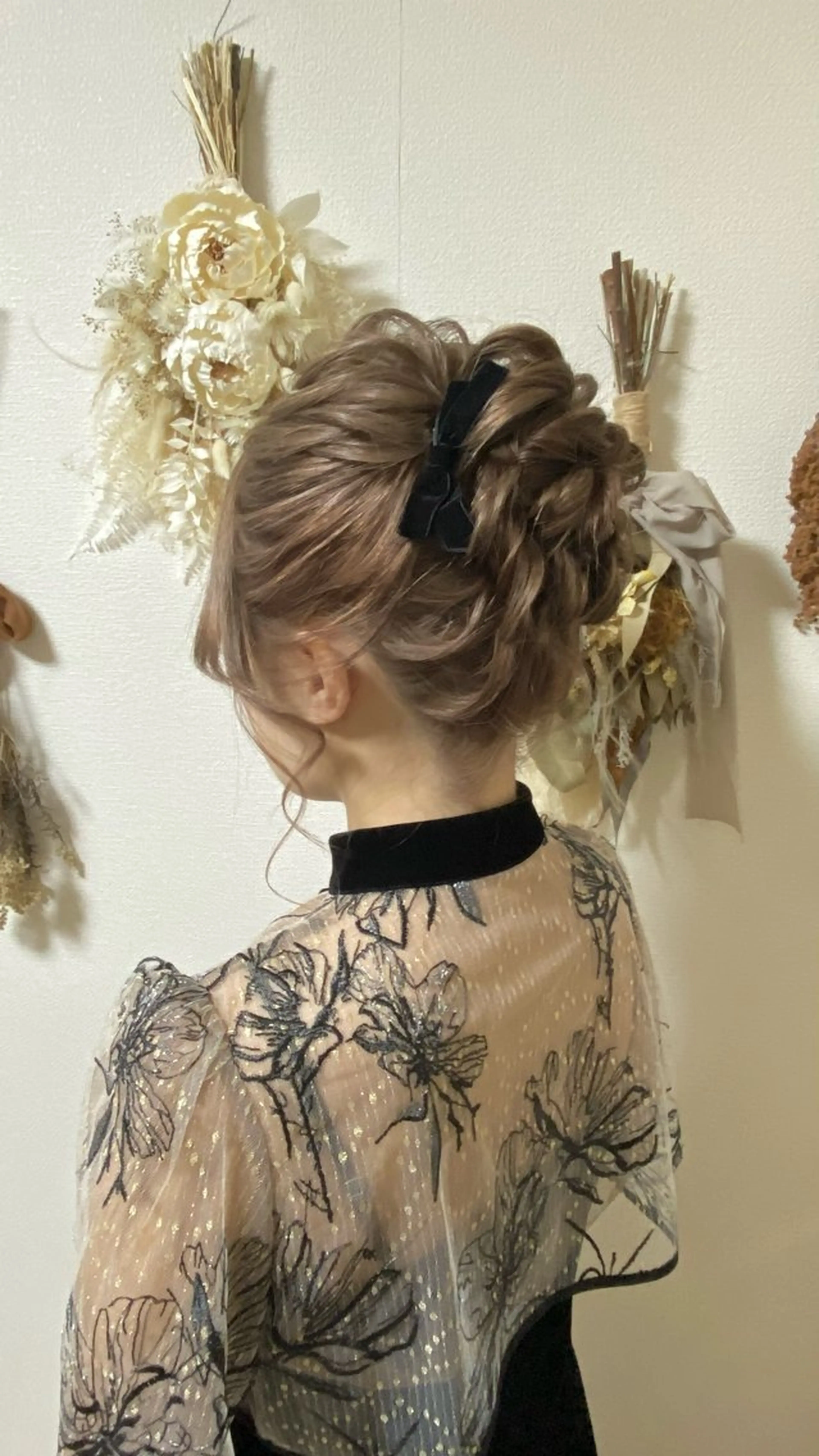 ヘアアレンジ 結婚式・ブライダル ヘアアンドメイクムタ 新居のヘアスタイル