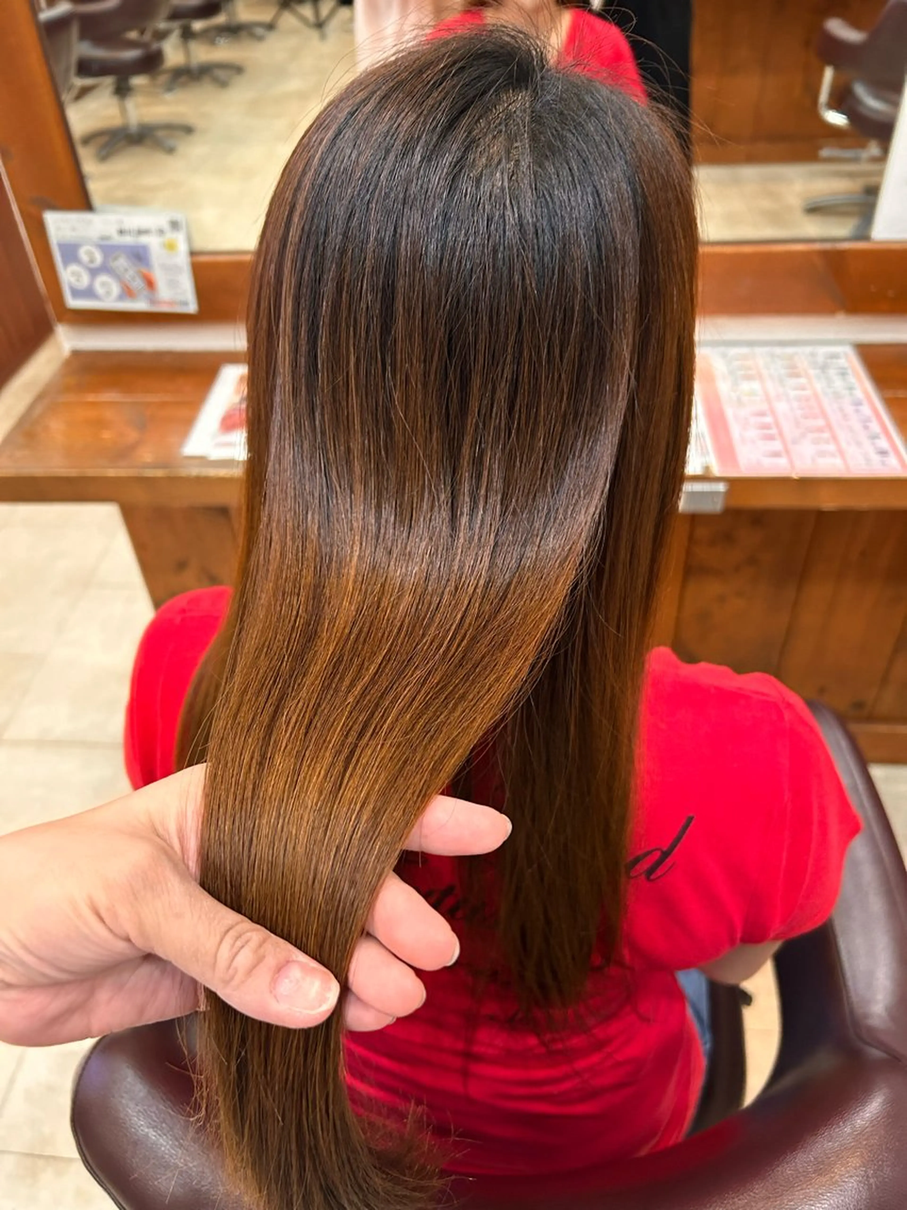 ロング 艶髪カラー┊︎ レイヤーボブ🍀きりのヘアスタイル