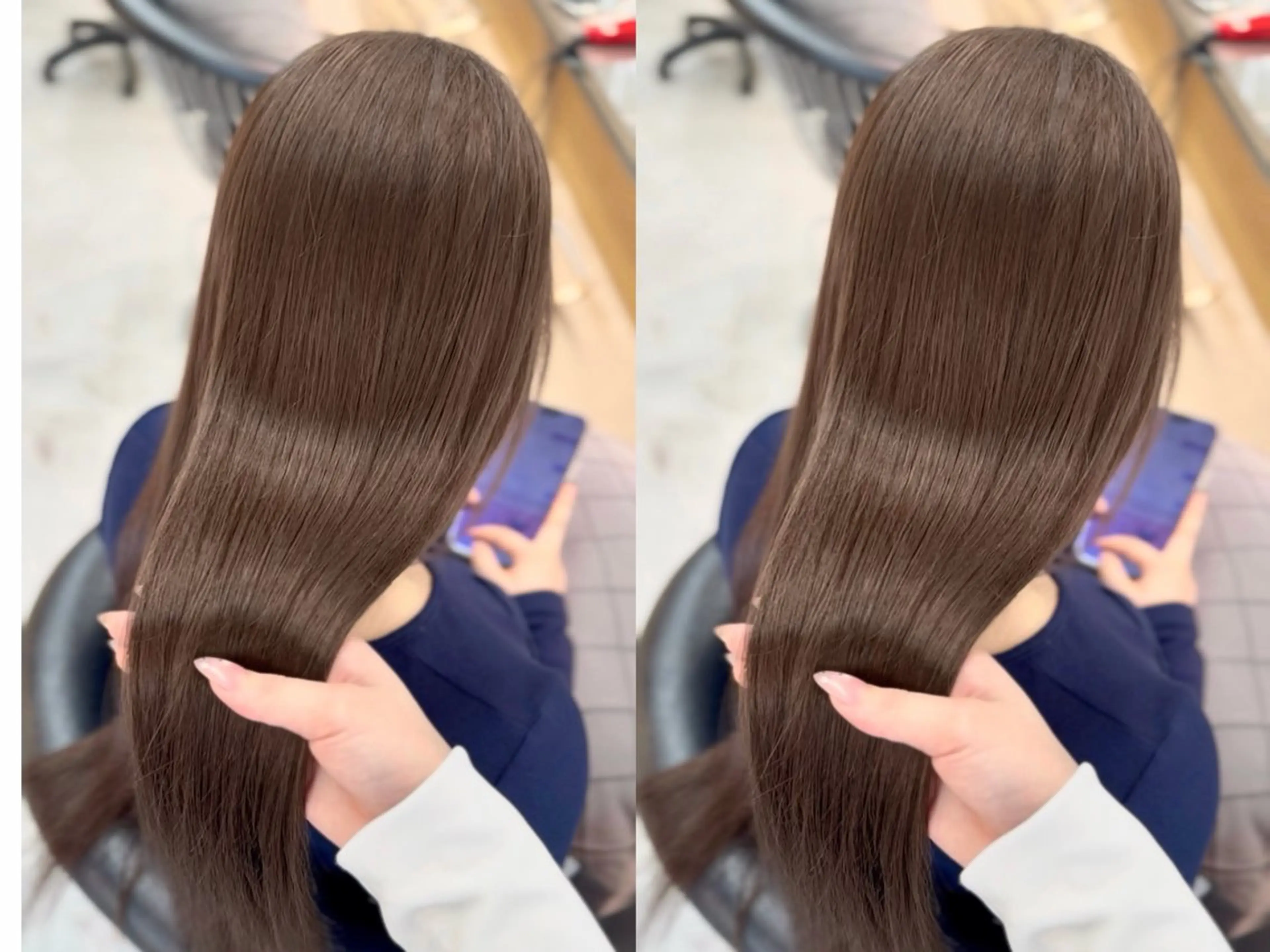 ロング レイヤーカット ヘアカラー 🎀透明感カラー shizuka🎀のヘアスタイル