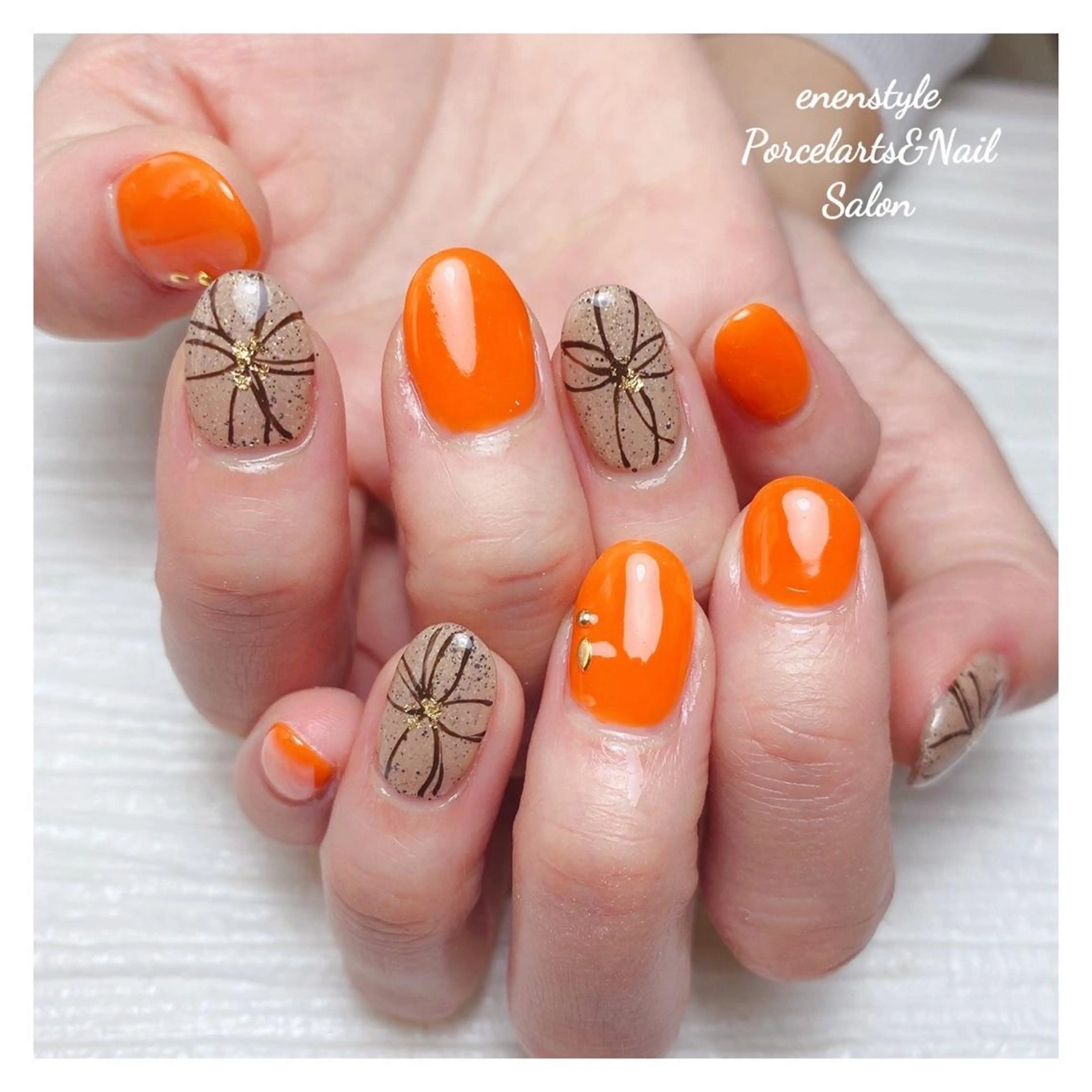 ミディアム ネイル ハンドネイル 👑enen style👑のネイルデザイン