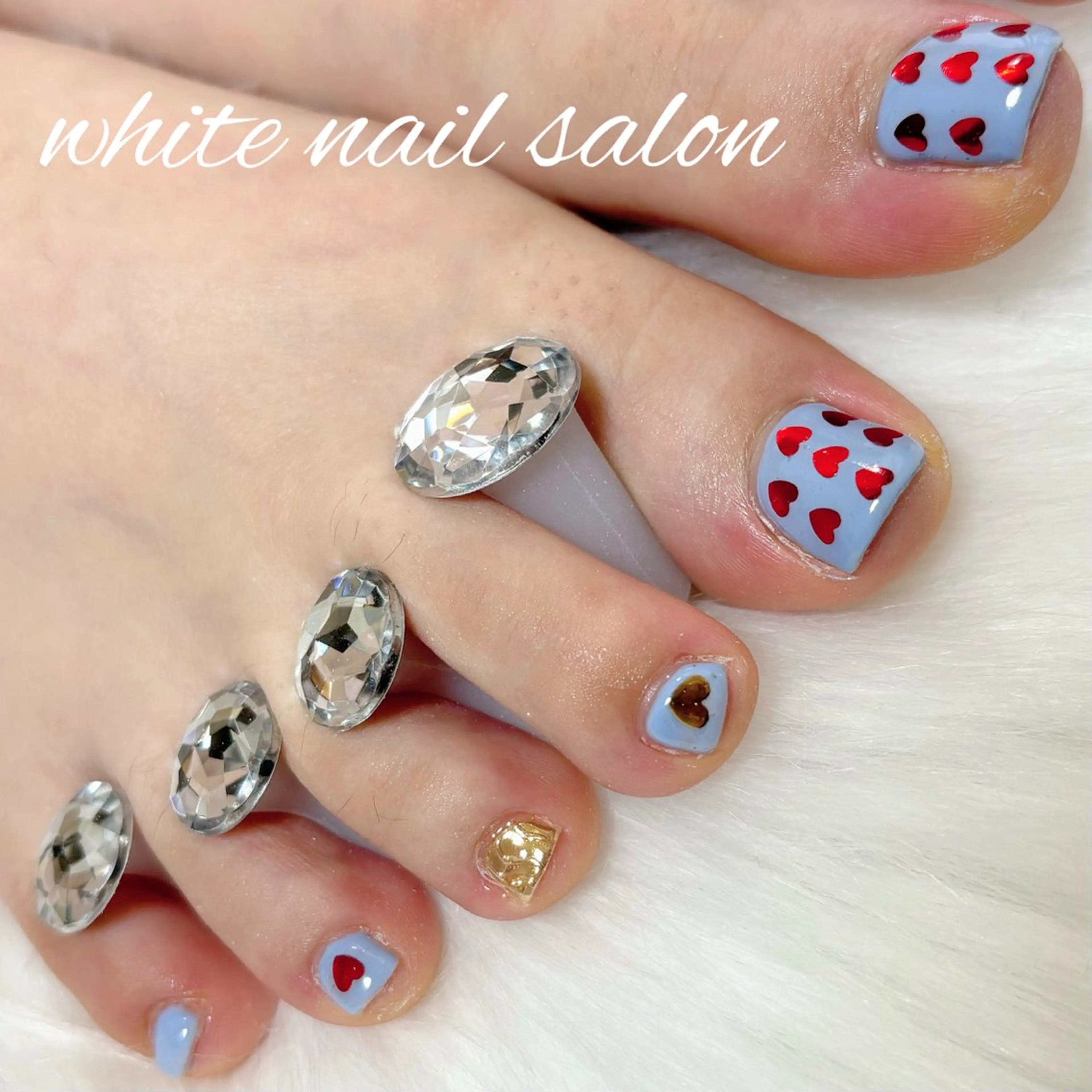 ネイル フットネイル フットネイル white nail salonのネイルデザイン
