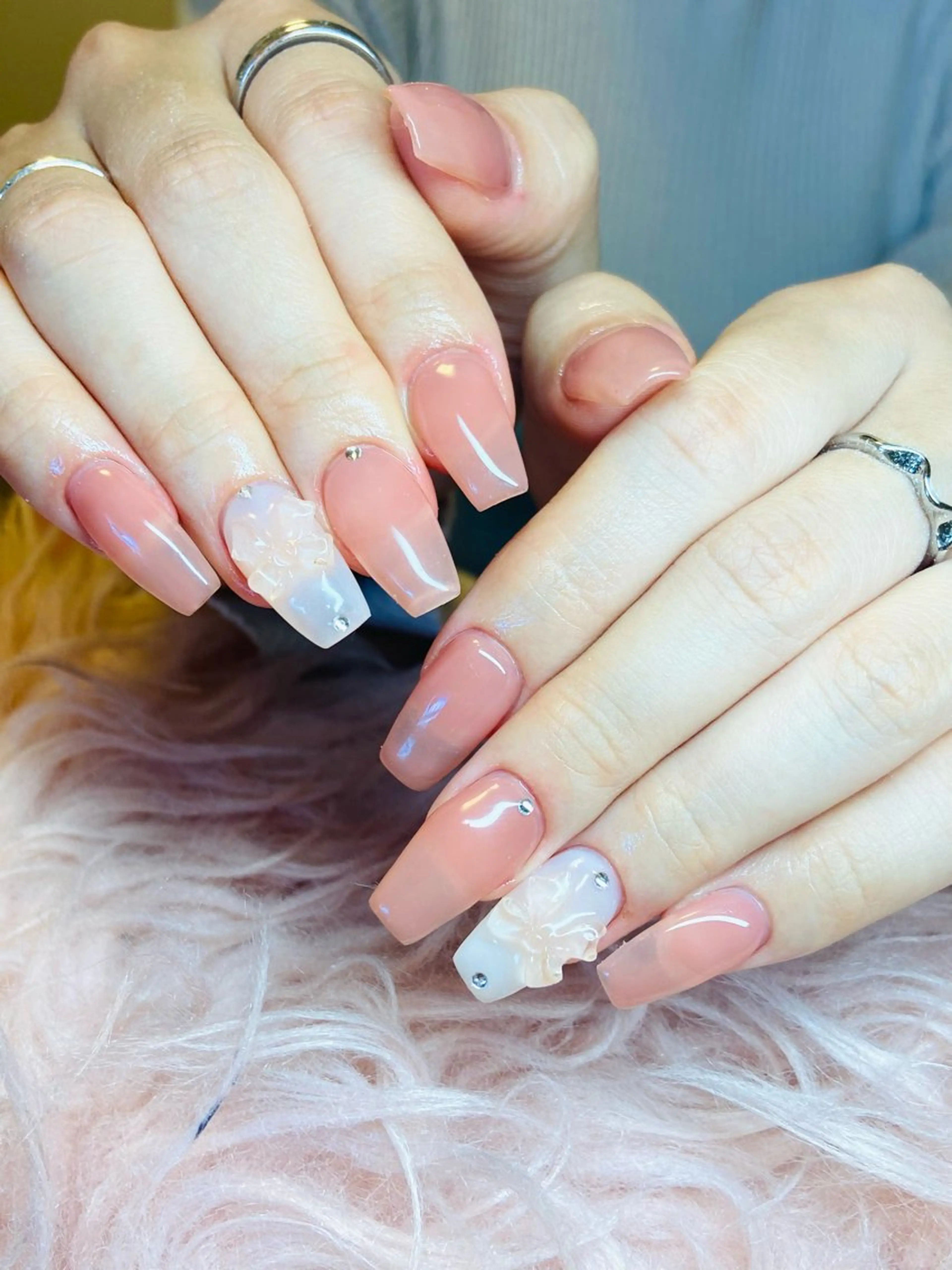 ネイル 長さ出し ジェルネイル HandSnail自宅サロン所属・HandSnail 座間自宅ネイルサロンのネイルデザイン