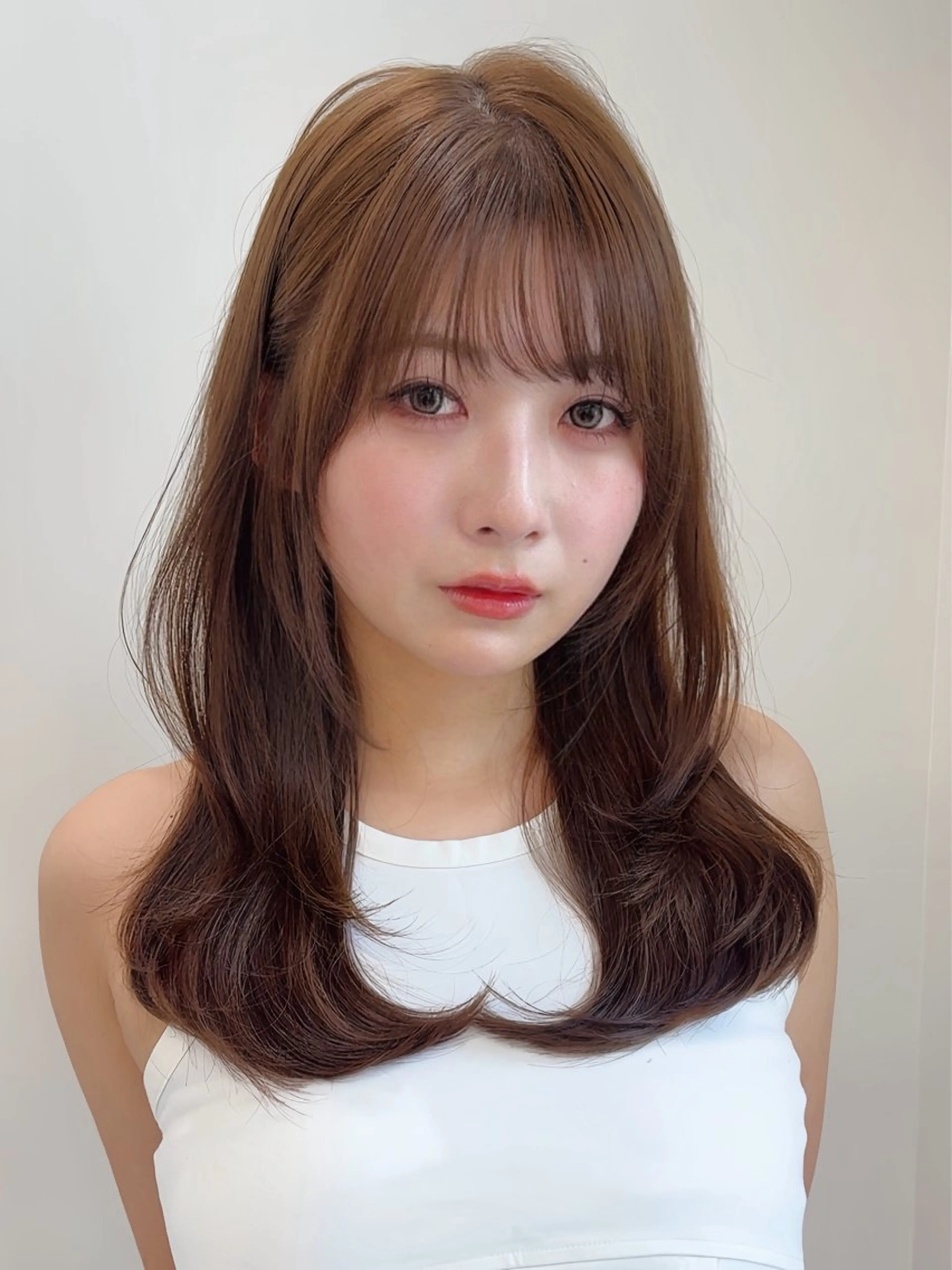 前髪カット(巻き仕上げなし)の写真