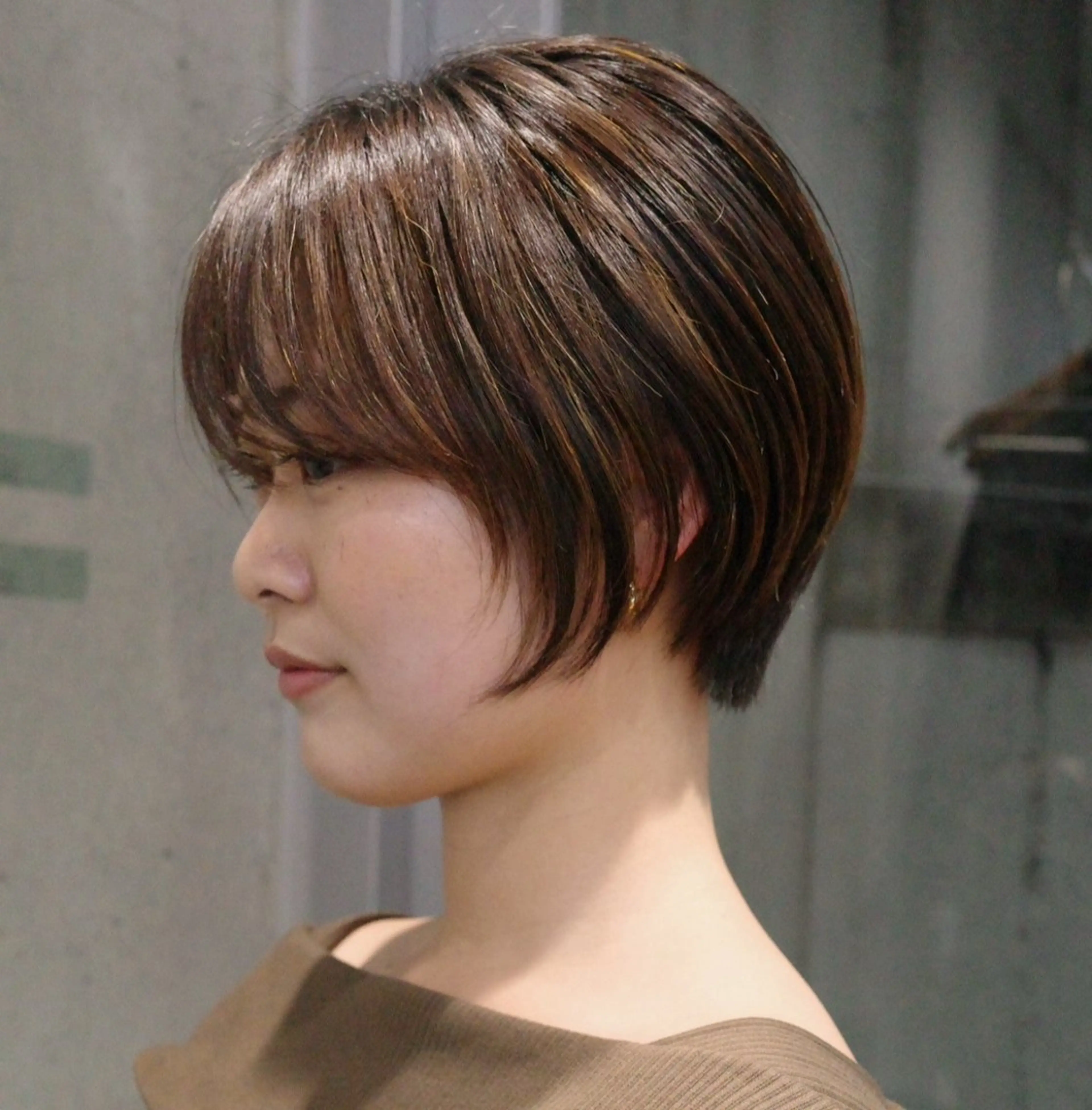 ショート ショートヘア 田中 里奈のヘアスタイル