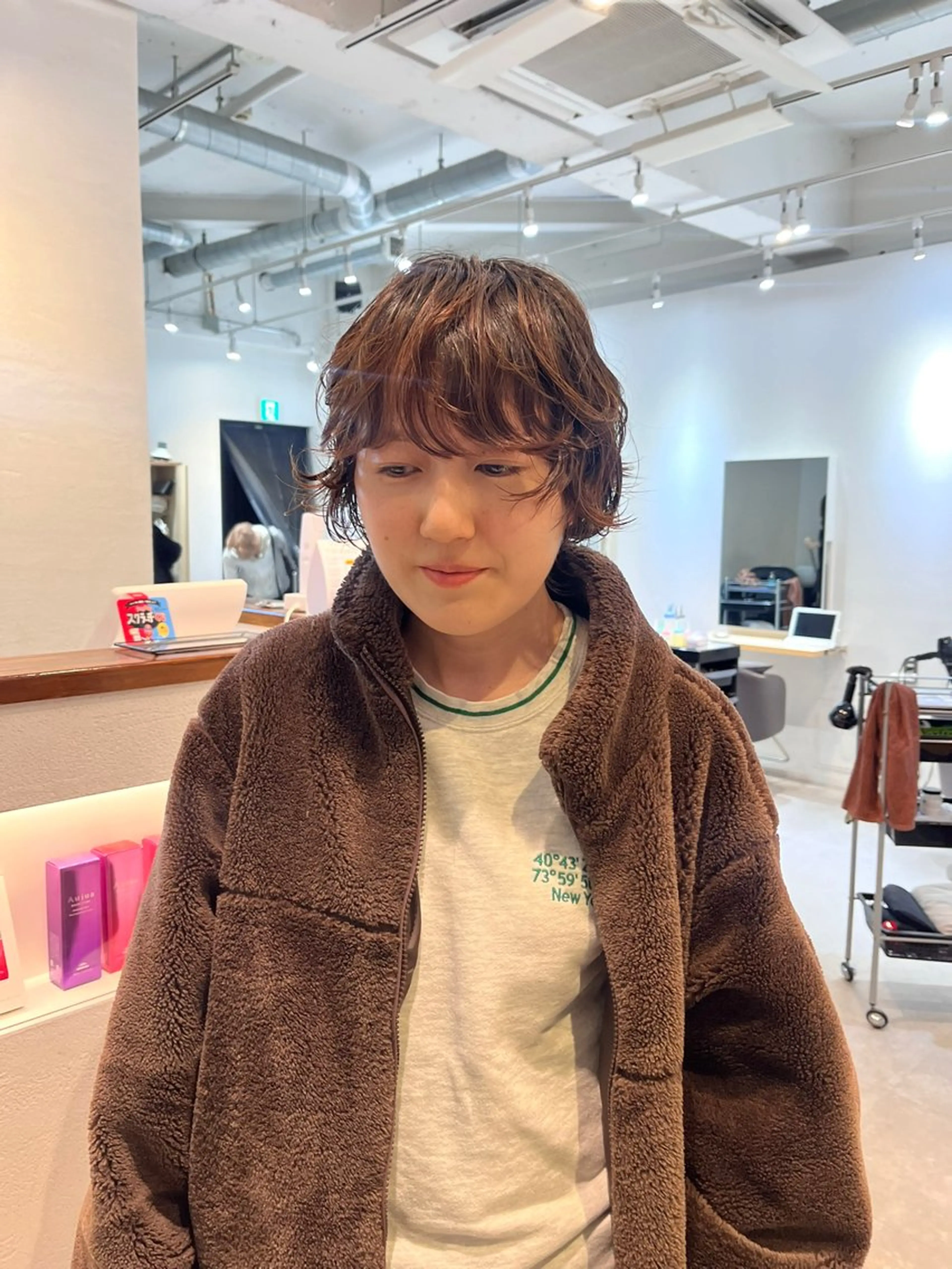 ショート パーマ ボブ カット パーマ ヘッドスパ benji 学芸大学所属・似合わせパーマ 🌱ショート/緒方椋のヘアスタイル