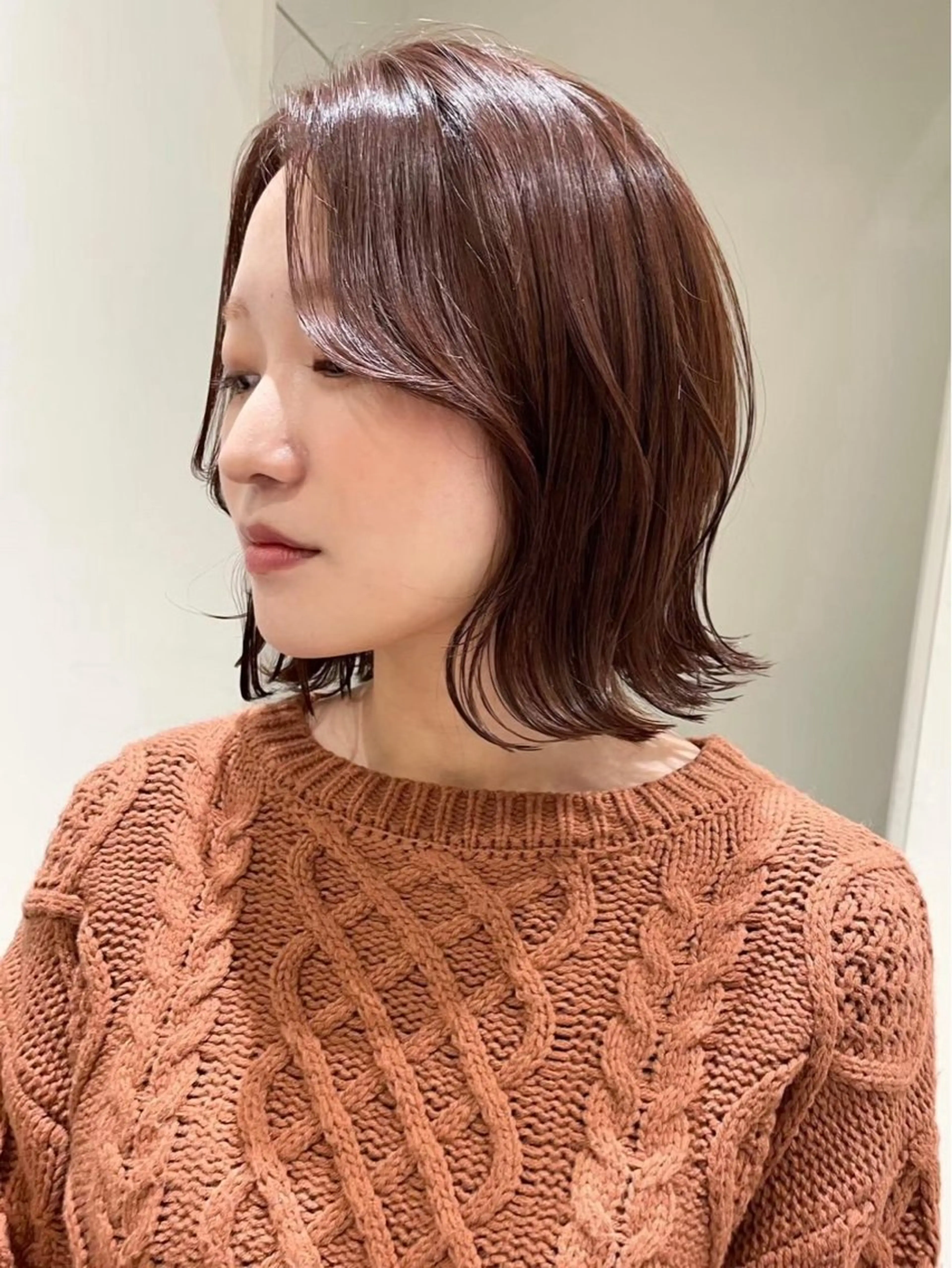 ミディアム カラー ヘアアレンジ TOA/福岡 JIL BLANのヘアスタイル