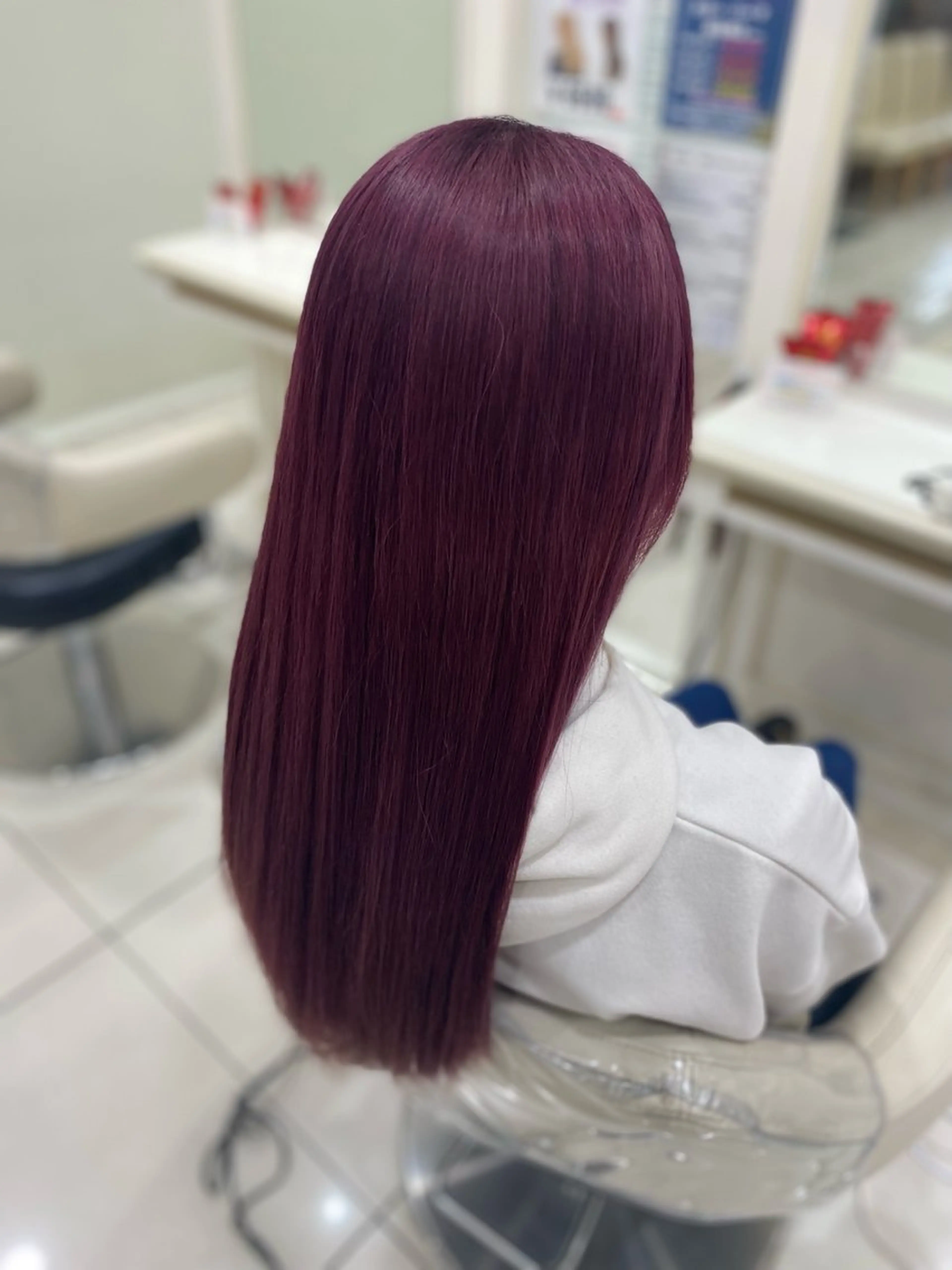 ロング カラー カット ヘアカラー Ash志木/TOP 宮崎 瑠菜のヘアスタイル