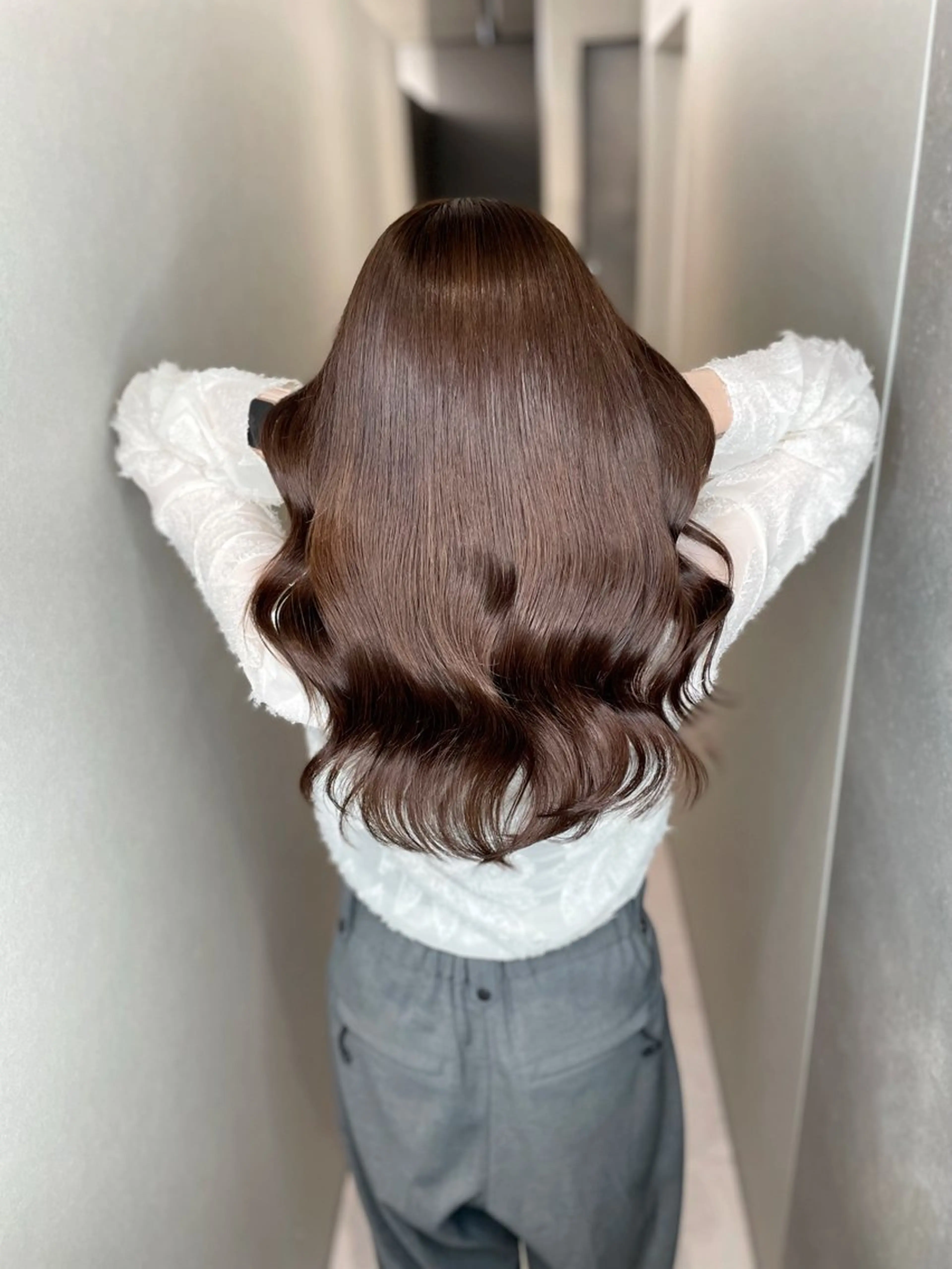 ミディアム カラー 透明感カラー 髪質改善 ヘアカラー トリートメント 今井 勝也のヘアスタイル