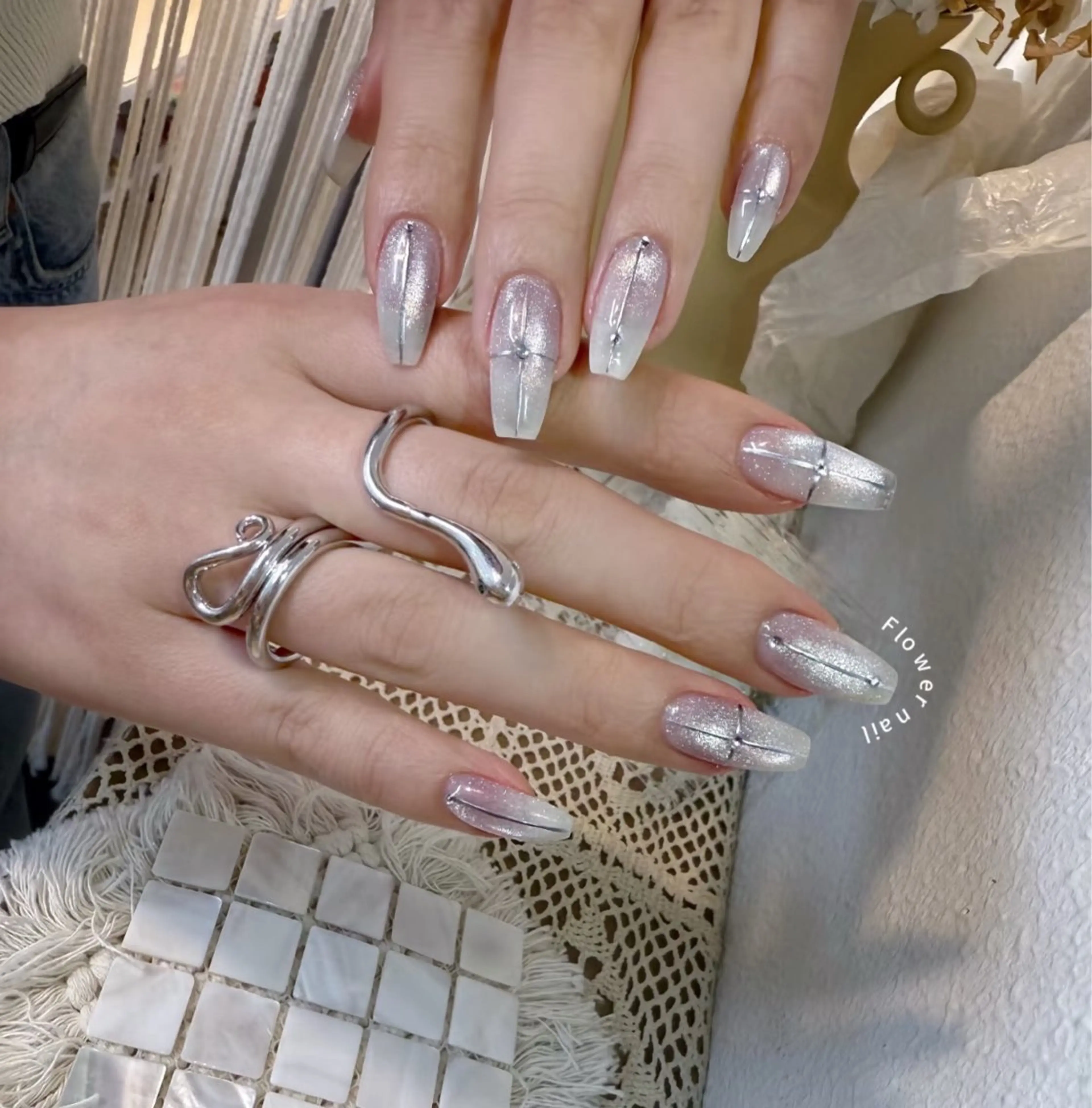 ネイル ハンドネイル ハンドケア flower nail salon所属・あや✨🆕 可愛い系長さだし専門のネイルデザイン