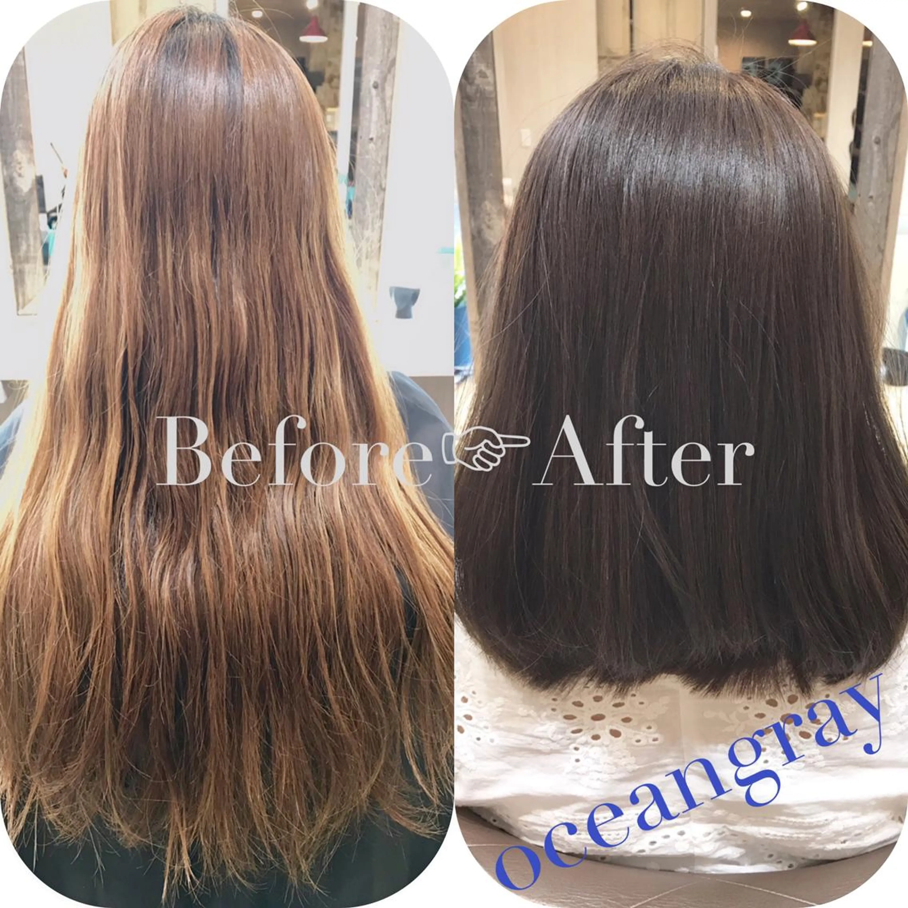 カラー 嶋村夏実🌼レイヤー 🌸白髪ぼかしのヘアスタイル