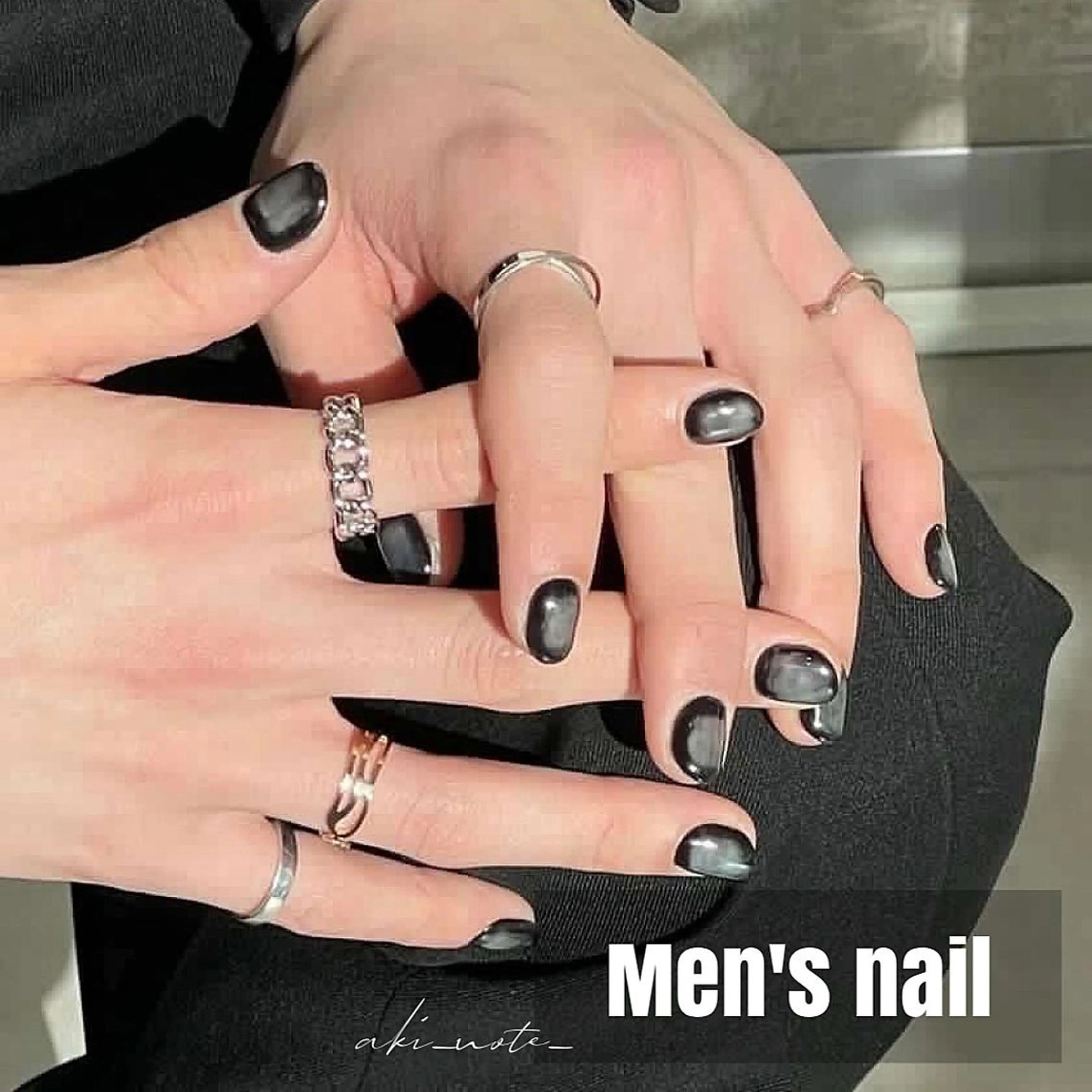 メンズ ネイル メンズネイル ハンドネイル フットネイル GRANDE大須 栄/店長 aki🌙のネイルデザイン