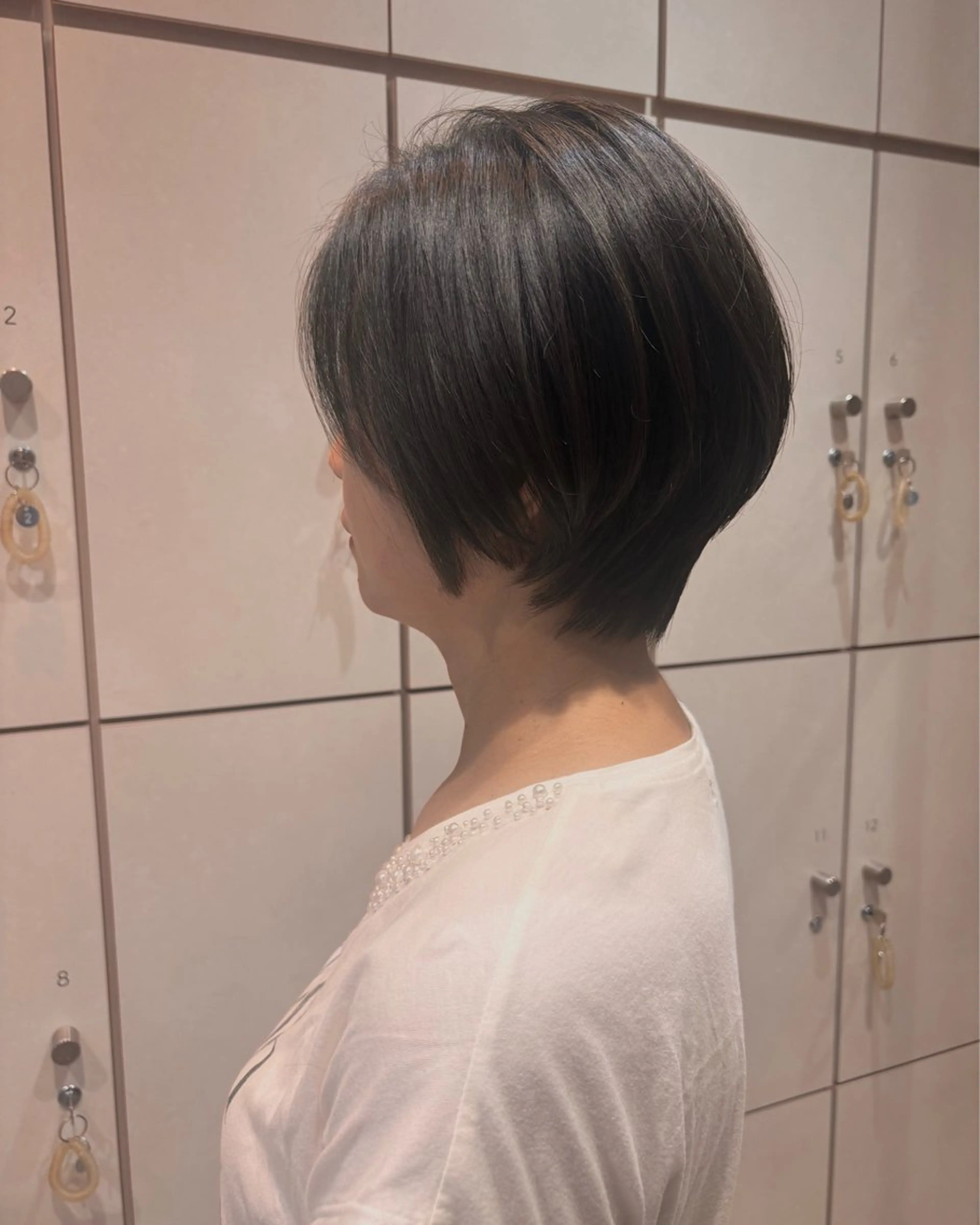 ショート くびれヘア ショートヘア トリートメント ボブ/ショート/金田 夏葵のヘアスタイル