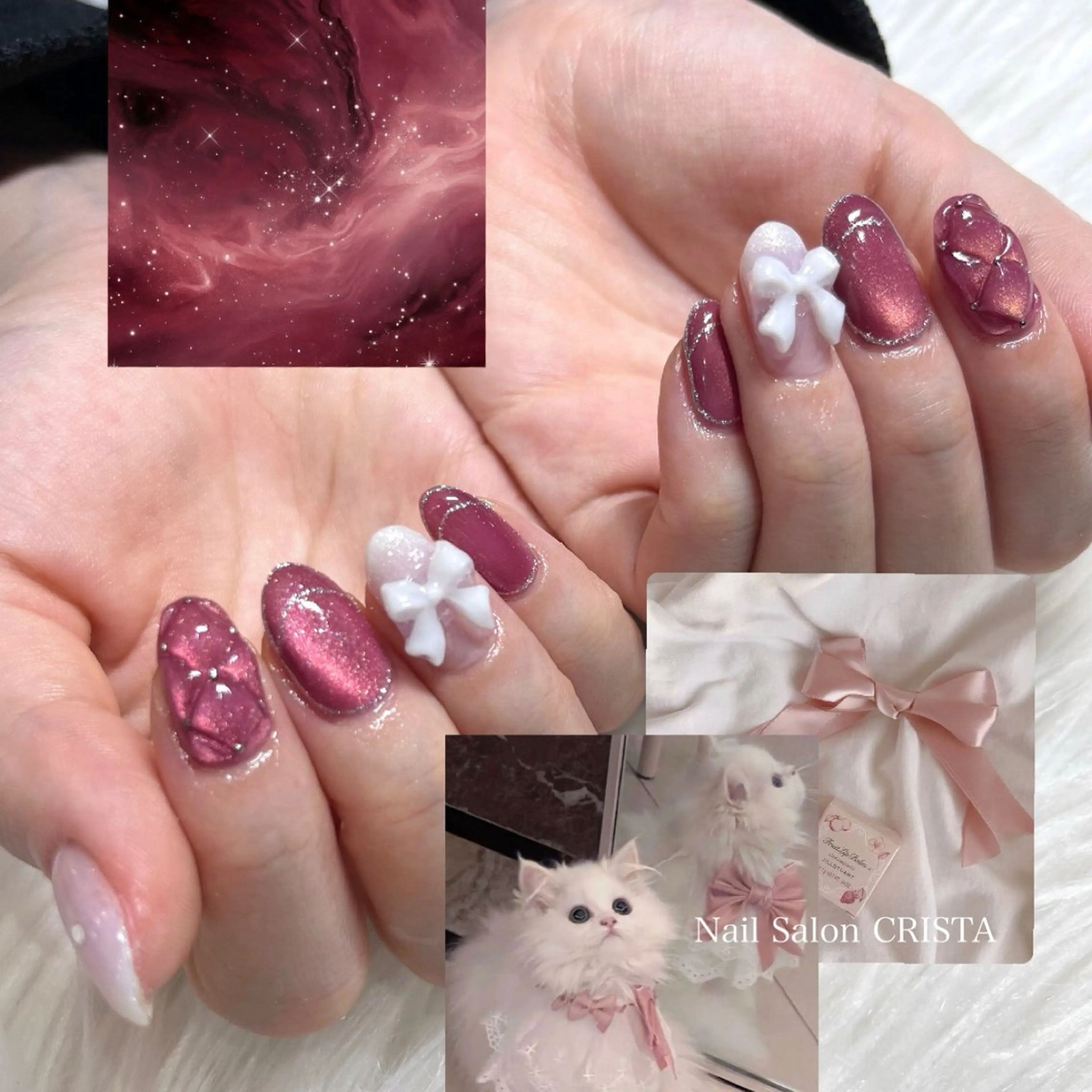 ネイル ハンドネイル Nail Salon CRISTA所属・CRISTA 🖤ヒナタのネイルデザイン