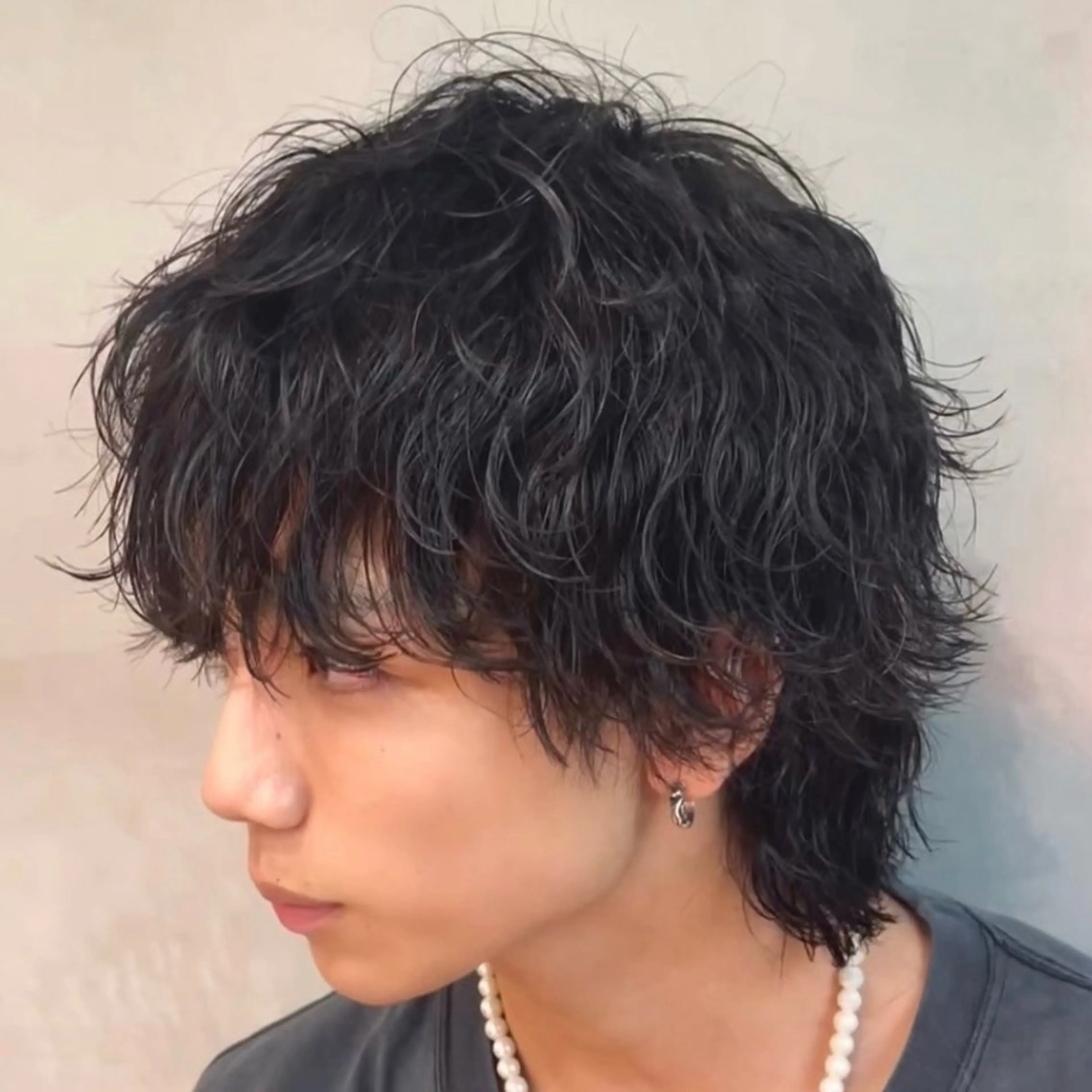 セミロング パーマ ヘアアレンジ メンズ fifth Tokyo所属・fifth 石川 凪のヘアスタイル