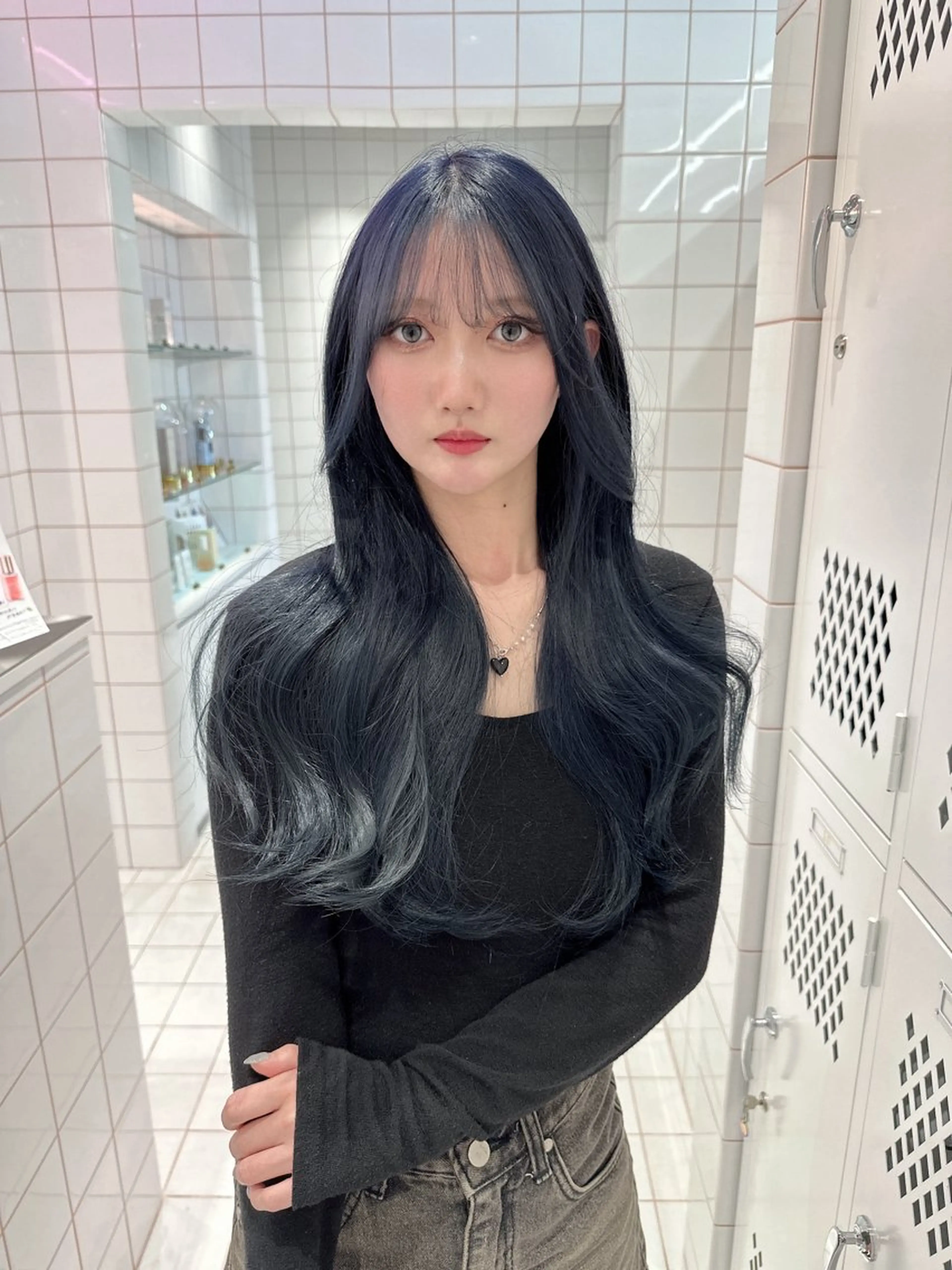 ロング カラー ヘアカラー トリートメント もえな 💋👼🏻のヘアスタイル