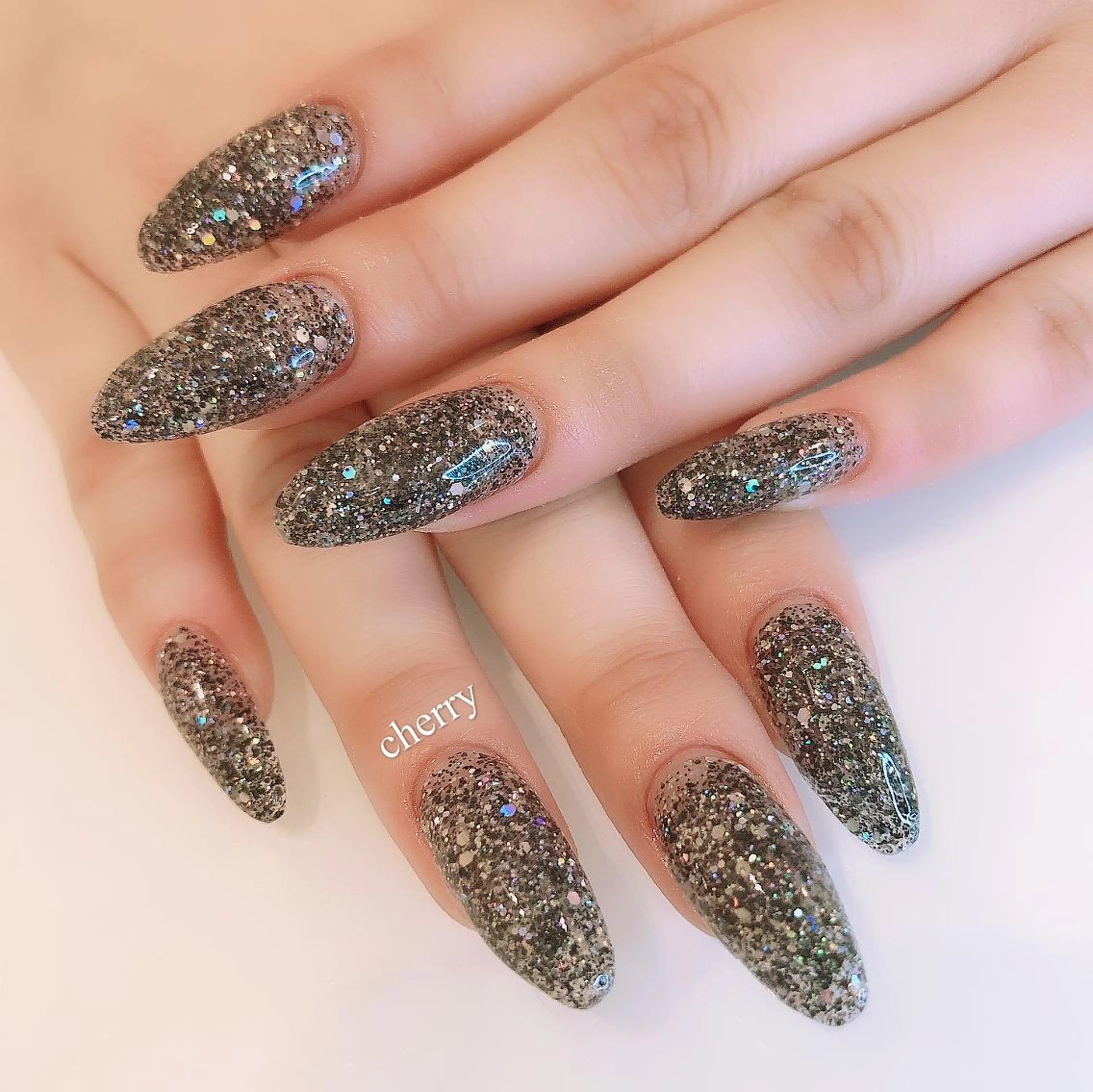 ネイル ワンカラーネイル スカルプネイル SAKURA 🍒のネイルデザイン