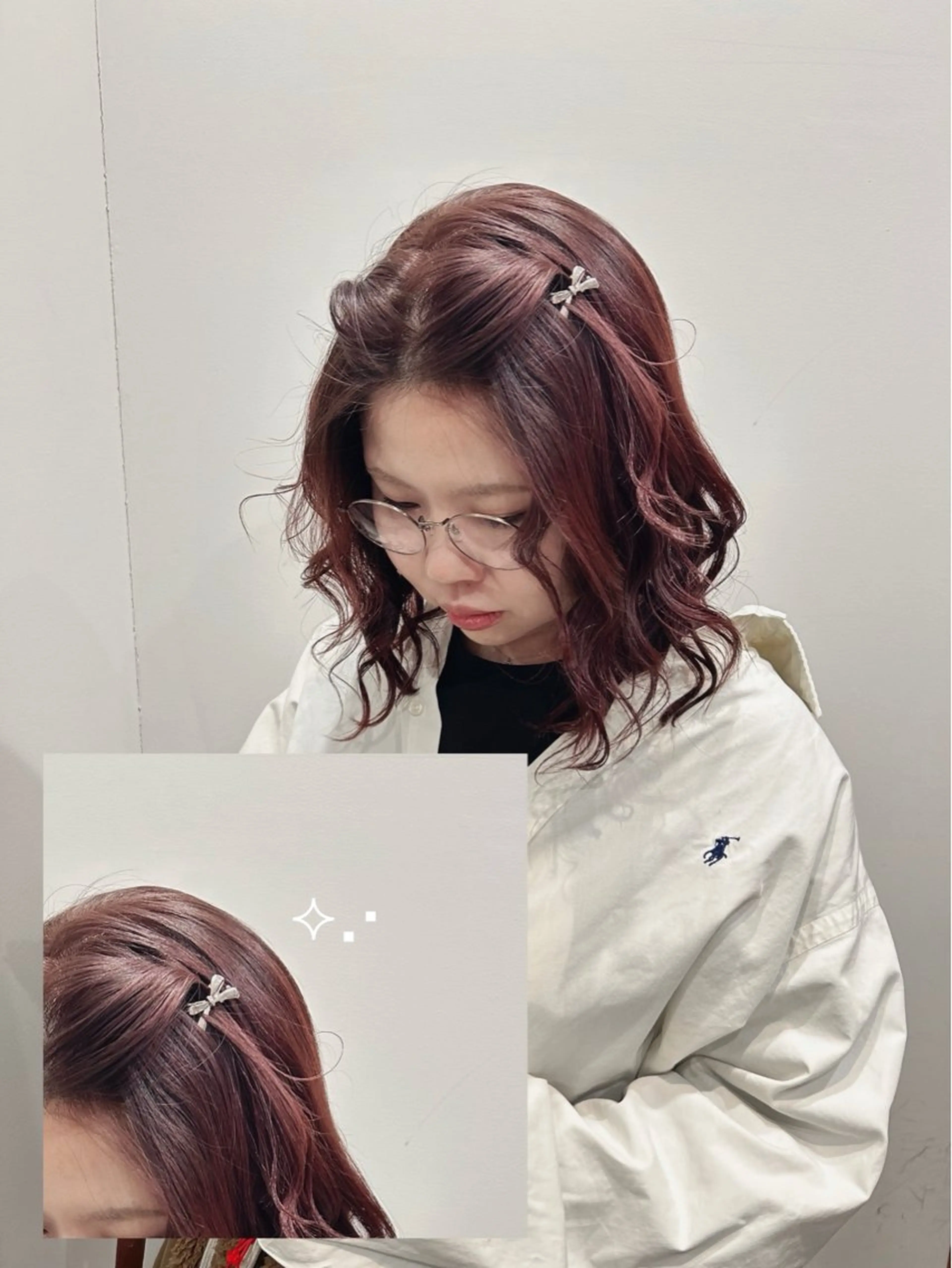 ミディアム カット ヘアカラー トリートメント hale所属・hale airiのヘアスタイル