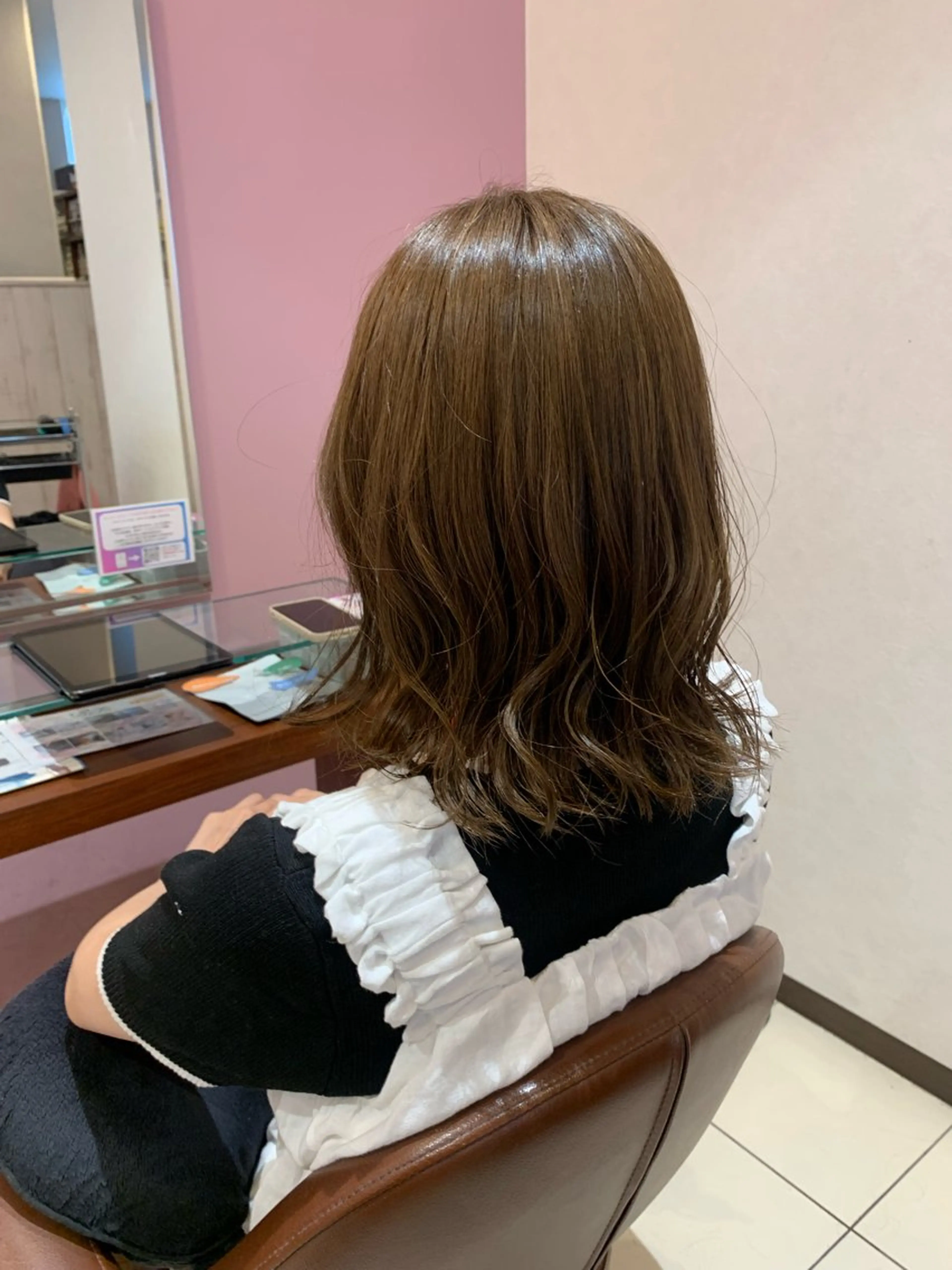 ミディアム カラー ベージュカラー ブリーチ ブリーチなしカラー Charm classy【チャーム・クラッシィ 天王寺本店】所属・山本 稜弥のその他イメージ