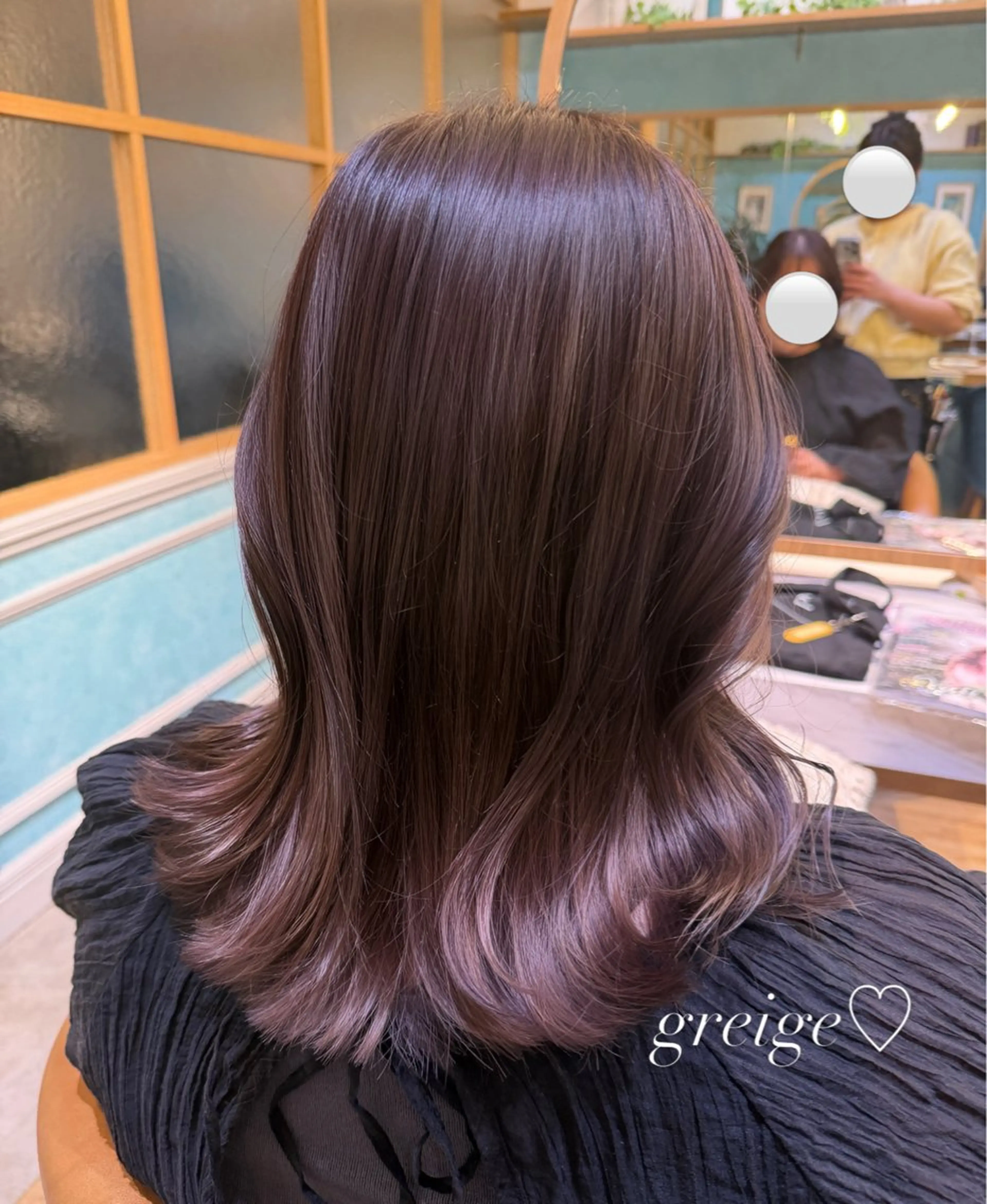 ミディアム カラー カット ヘアカラー トリートメント ❤️ブリーチ/暖色/ カラー/大宮のヘアスタイル