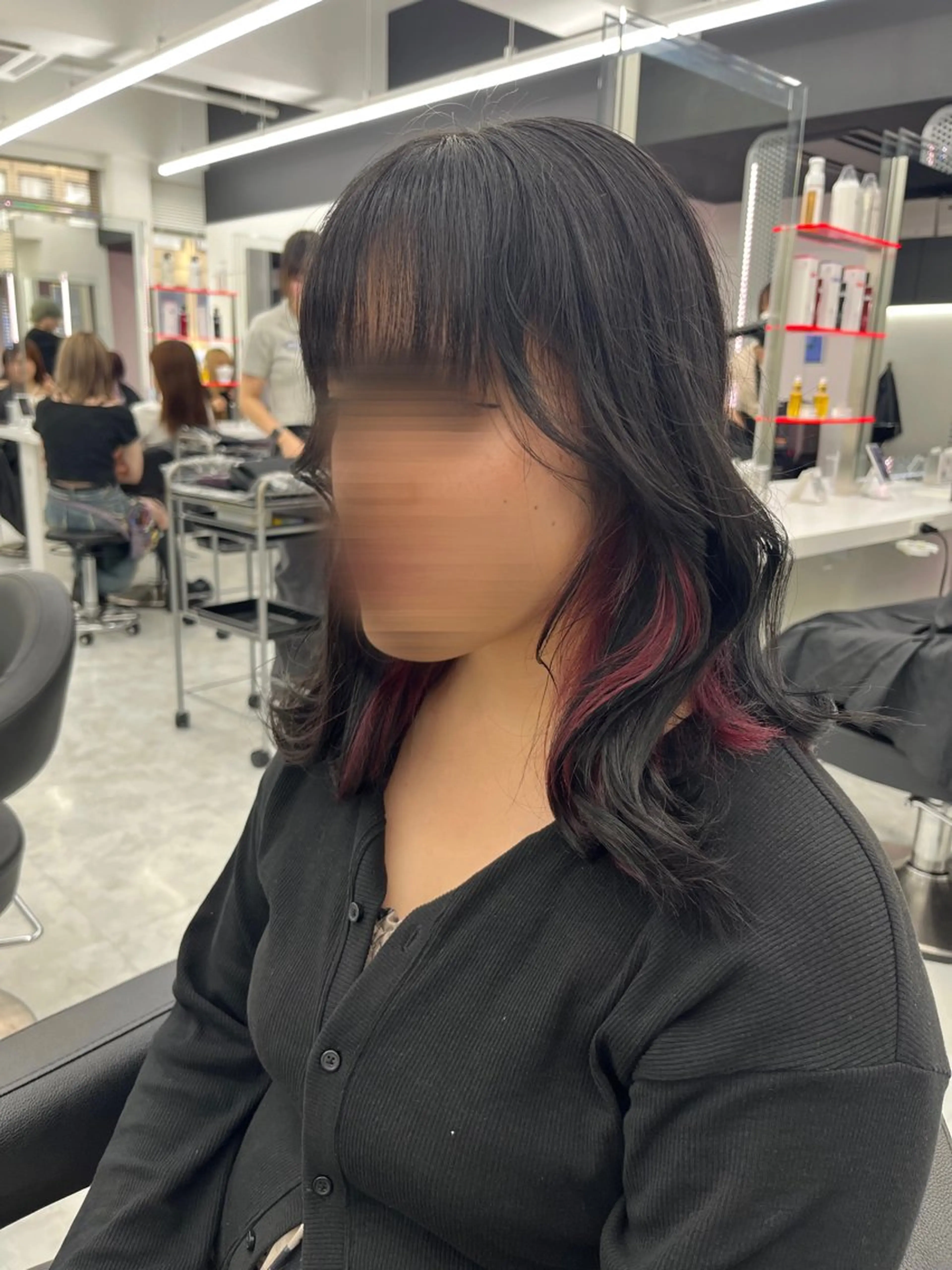 セミロング カラー インナーカラー ピンクカラー ヘアカラー 💖トレンド秋冬 カラー💖FUTAのヘアスタイル