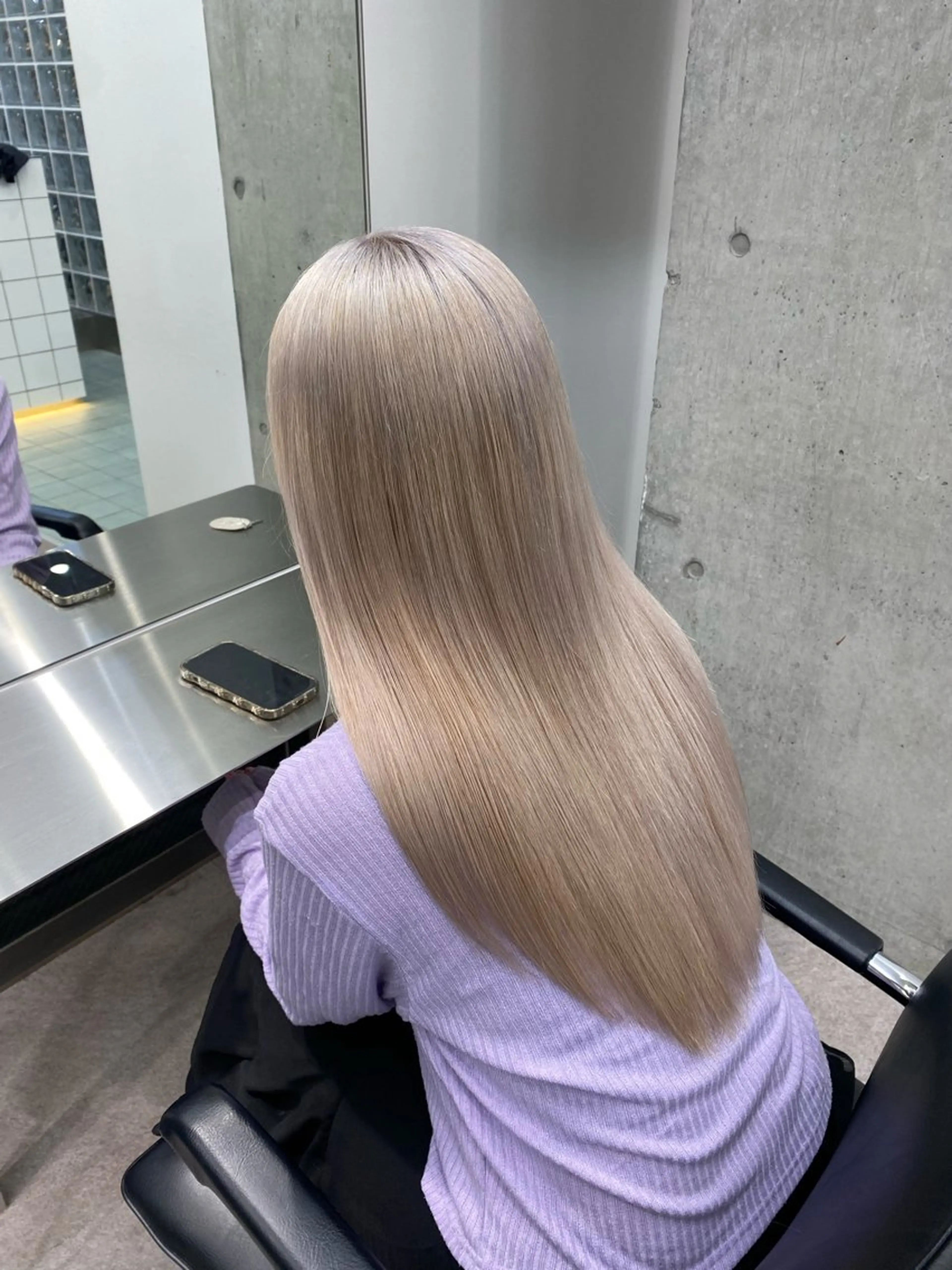 ロング カラー 🐯ミルクティーベー ジュ/大雅🐯のヘアスタイル