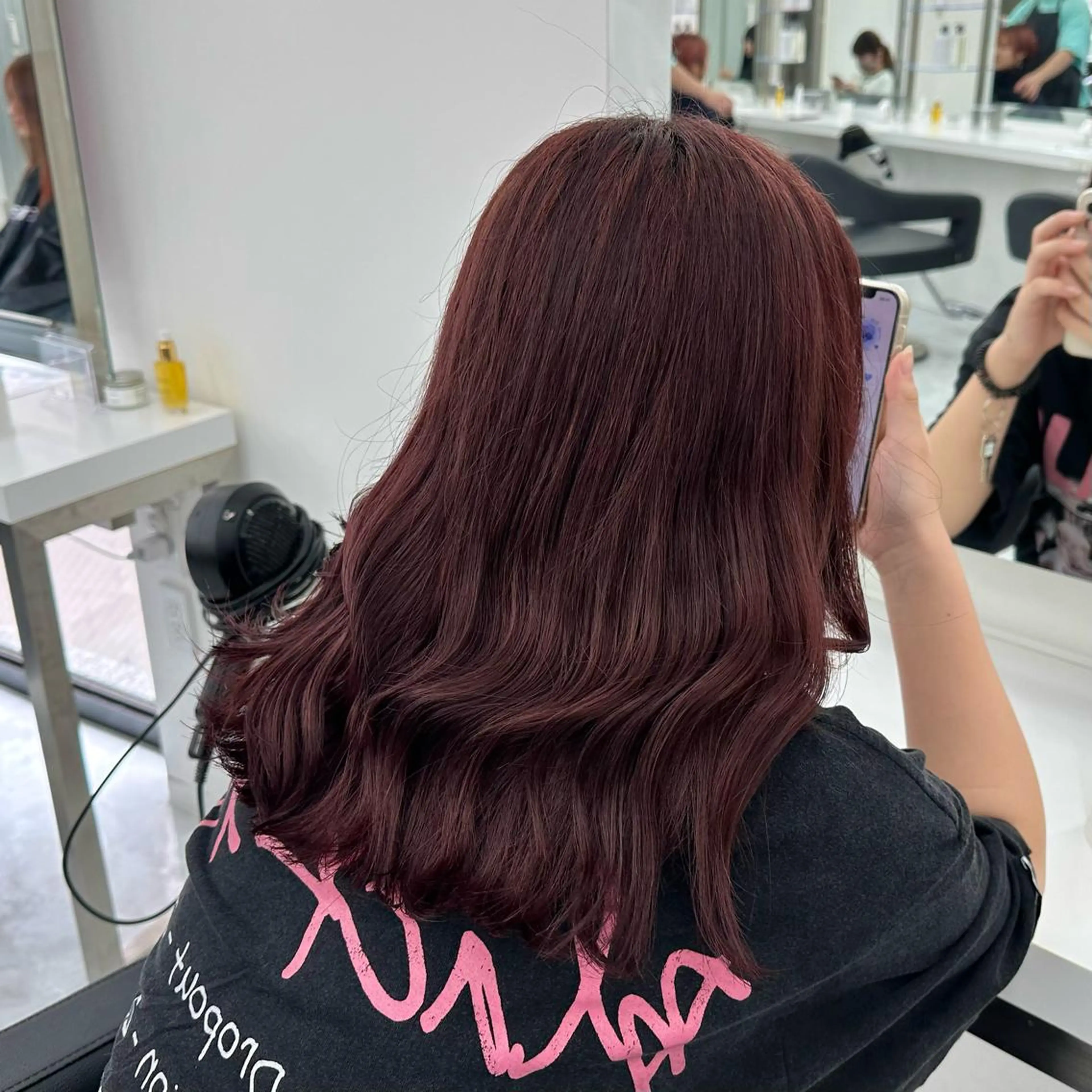 セミロング カラー ガーリーstyle ❤︎misaki🏹のヘアスタイル