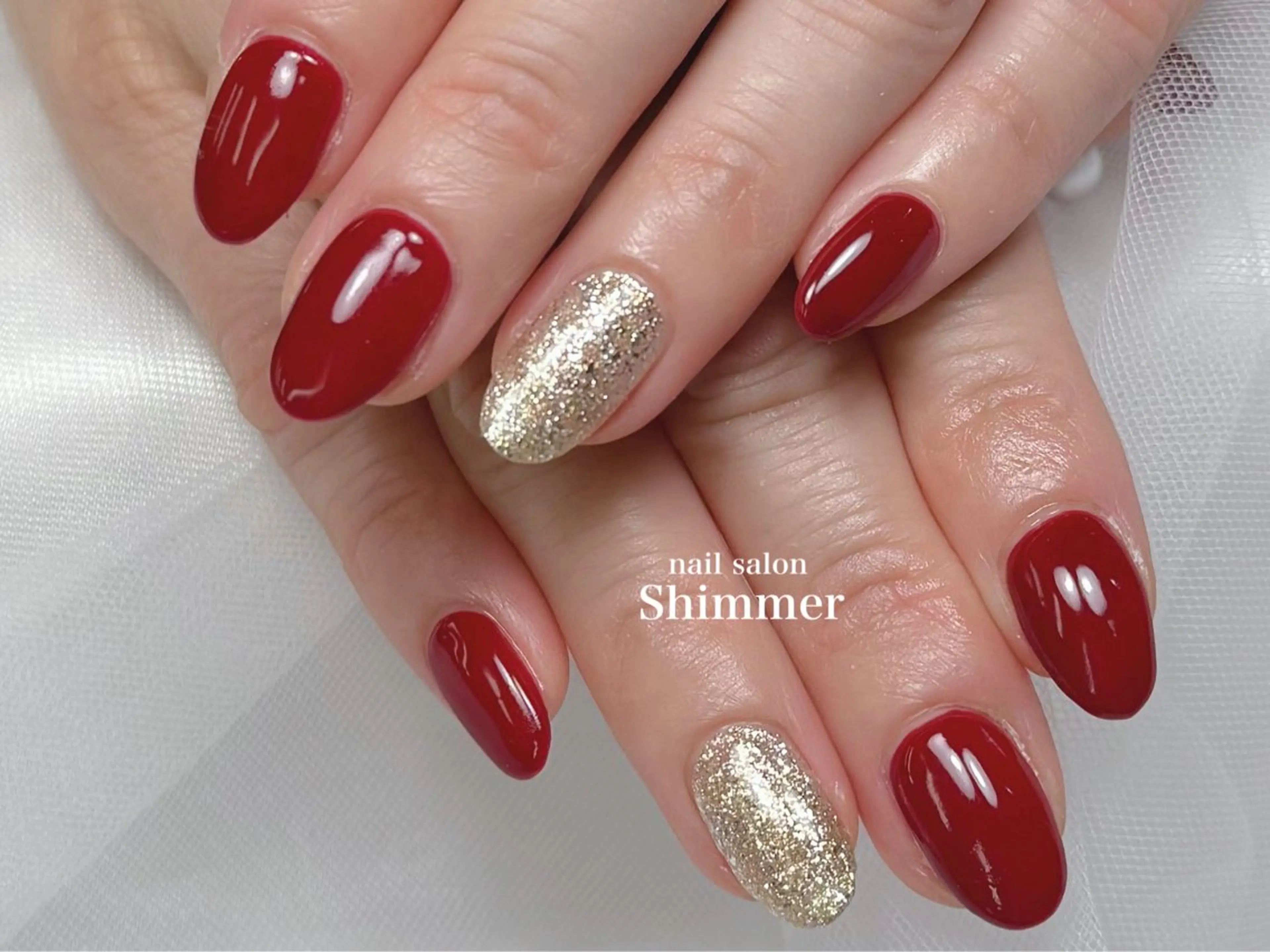 ネイル ハンドネイル Shimmer Risaのネイルデザイン