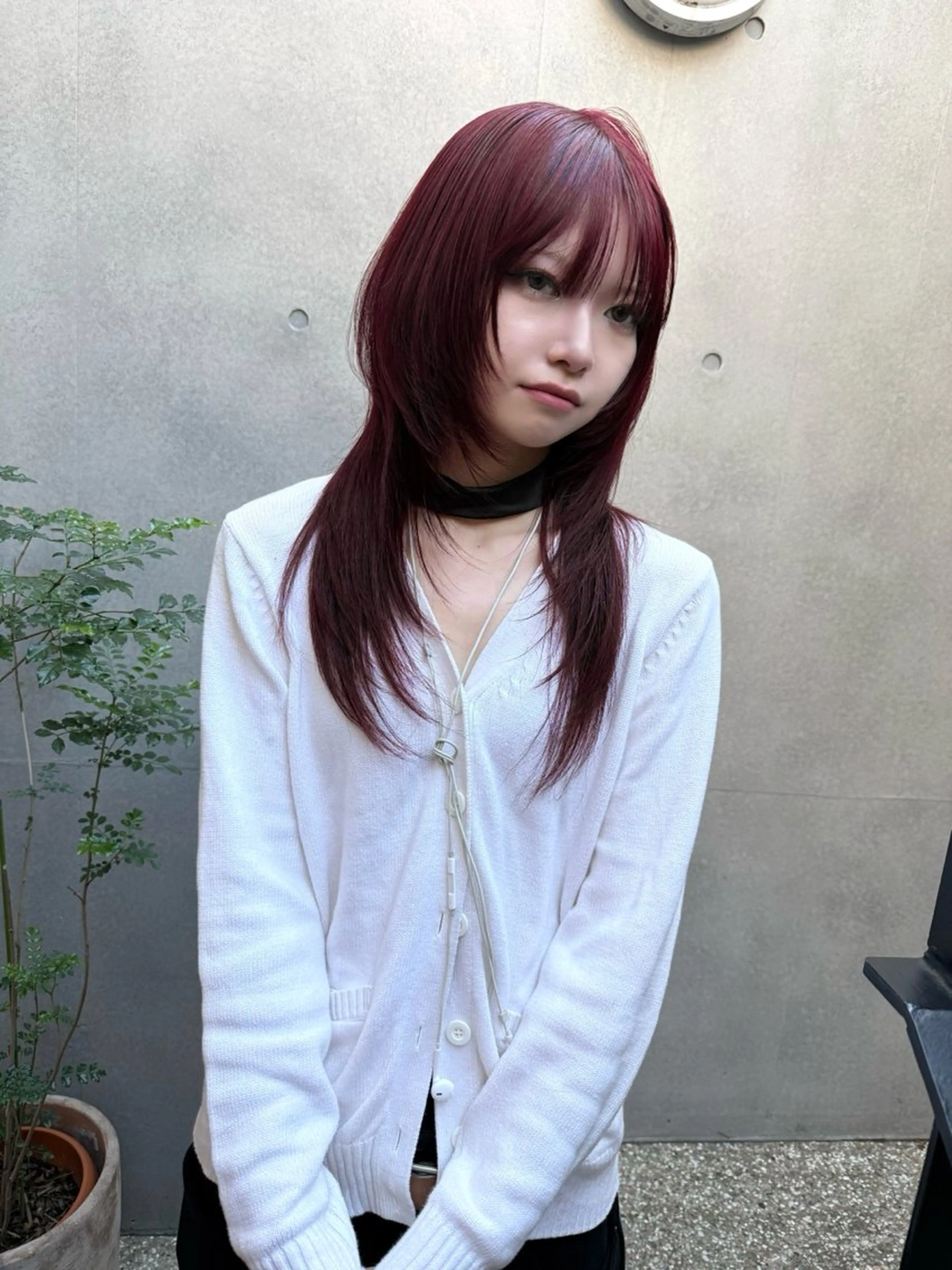 ロング カット ヘアカラー トリートメント vardy  Omotesando所属・表参道ハイトーン 韓国ヘア長田雄希のヘアスタイル