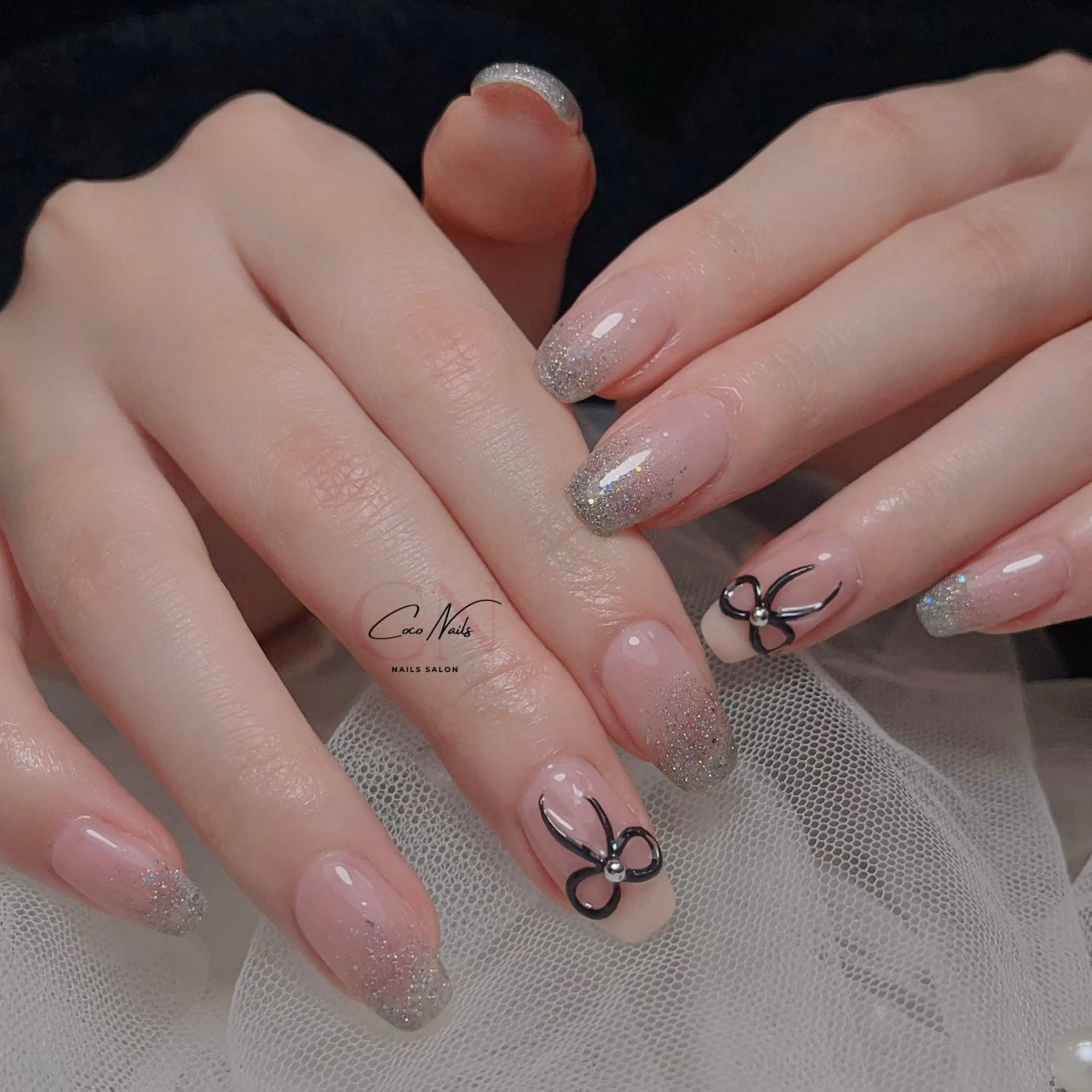 ネイル アートネイル フレンチネイル ジェルネイル 韓国ネイル ニュアンスネイル ハンドネイル 波 なみのネイルデザイン