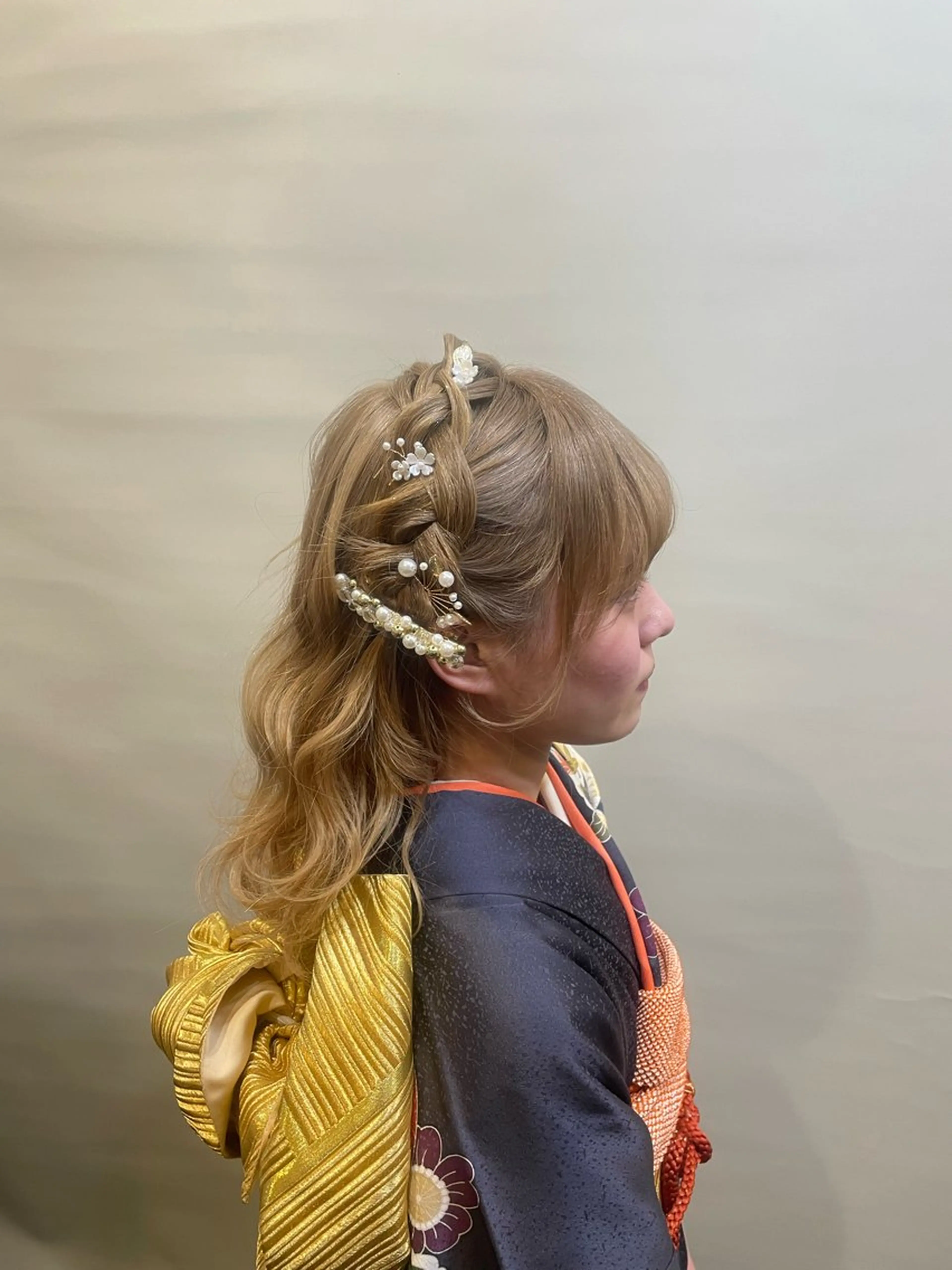 ハーフアップの写真