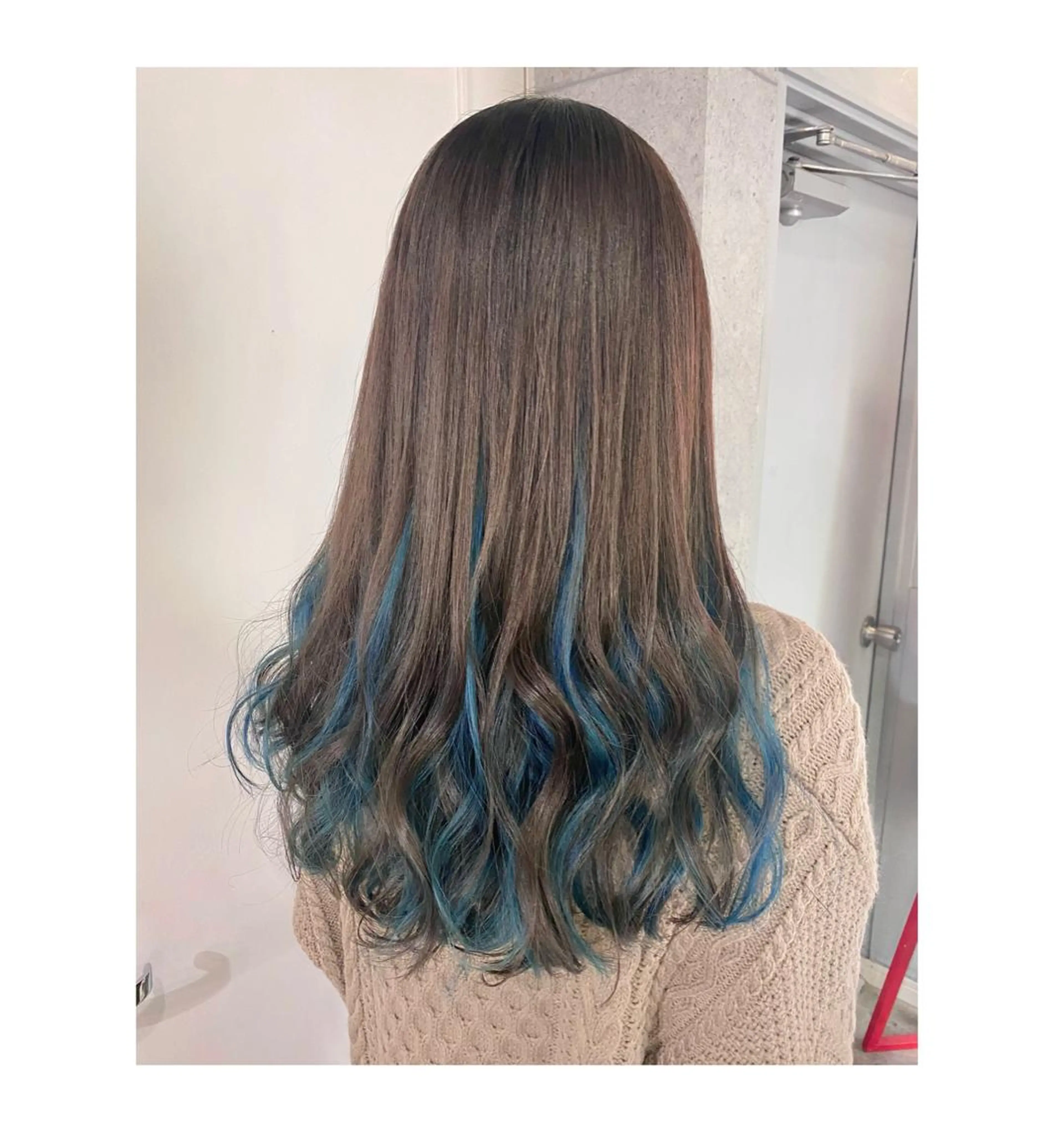 ロング カラー アクアカラー ブルーカラー ヘアカラー GARU-ガル-所属・TSUNO🦖 派手髪/オタク美容師のヘアスタイル