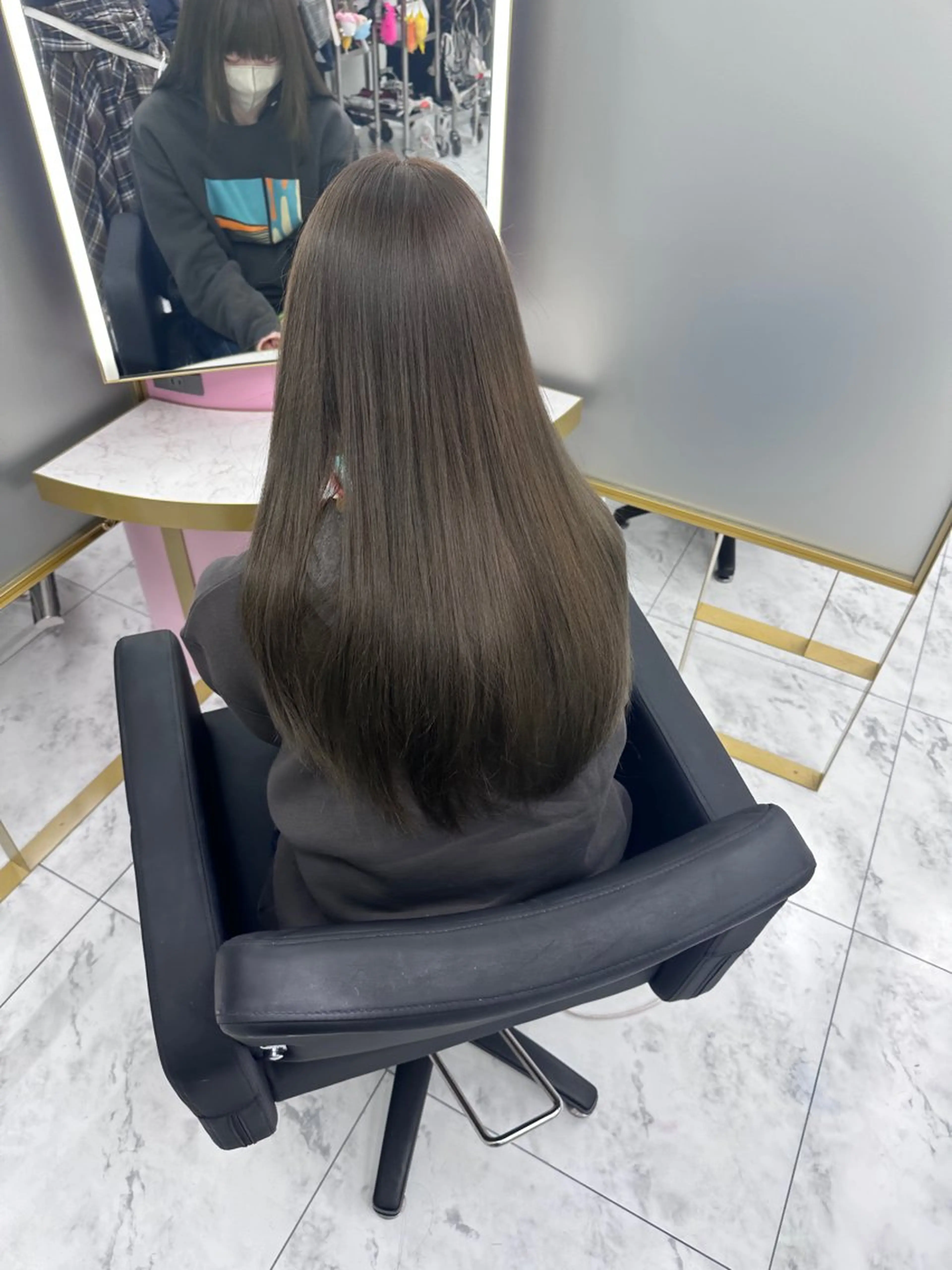 セミロング カット ヘアカラー 髪質改善カラー/ 表参道/こはるのヘアスタイル