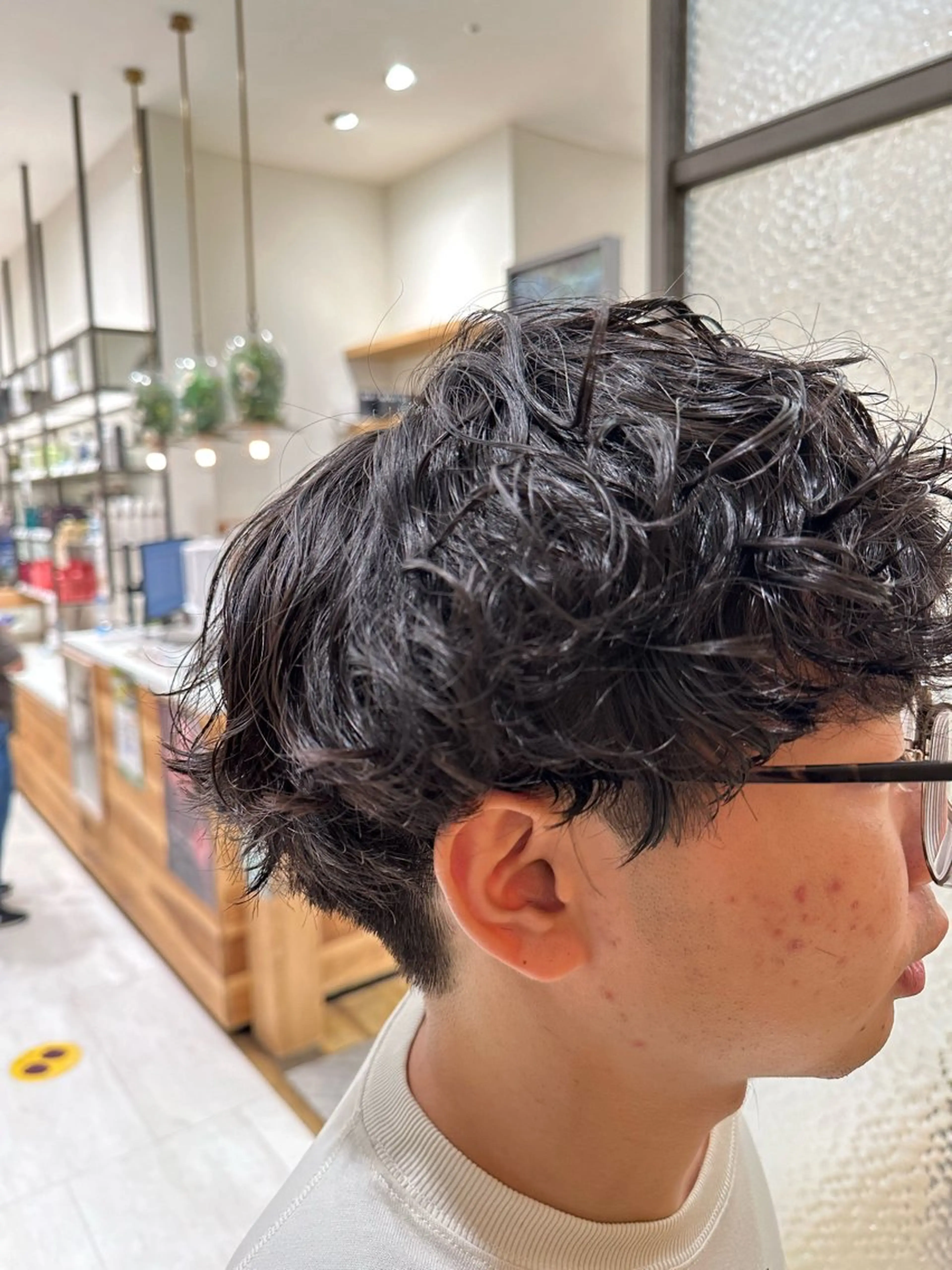 パーマ メンズ メンズパーマ 刈り上げ スパイラルパーマ 田中 大心のヘアスタイル