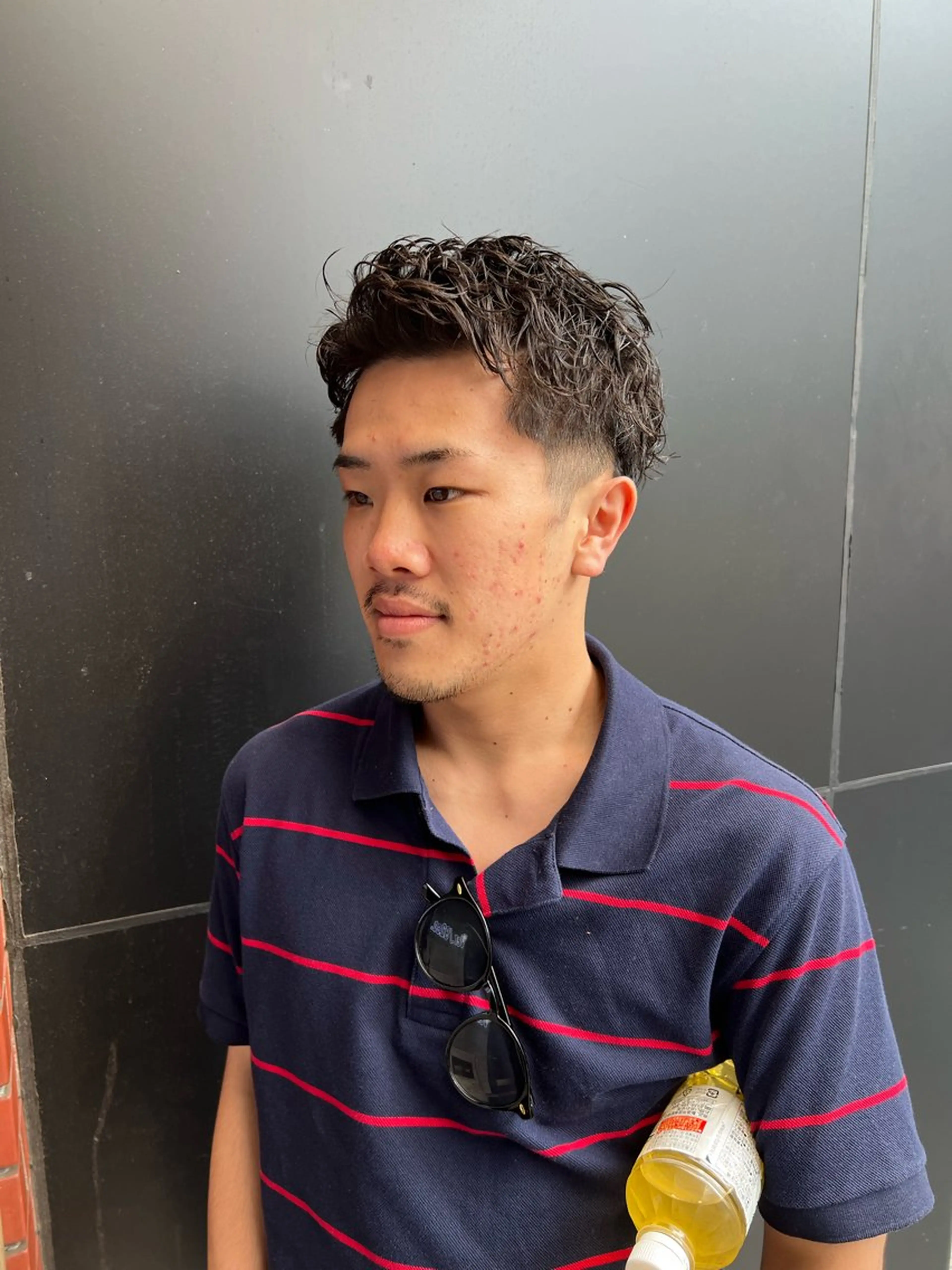 メンズ アップバング 柏メンズパーマ特化 蛯谷  晃裕のヘアスタイル