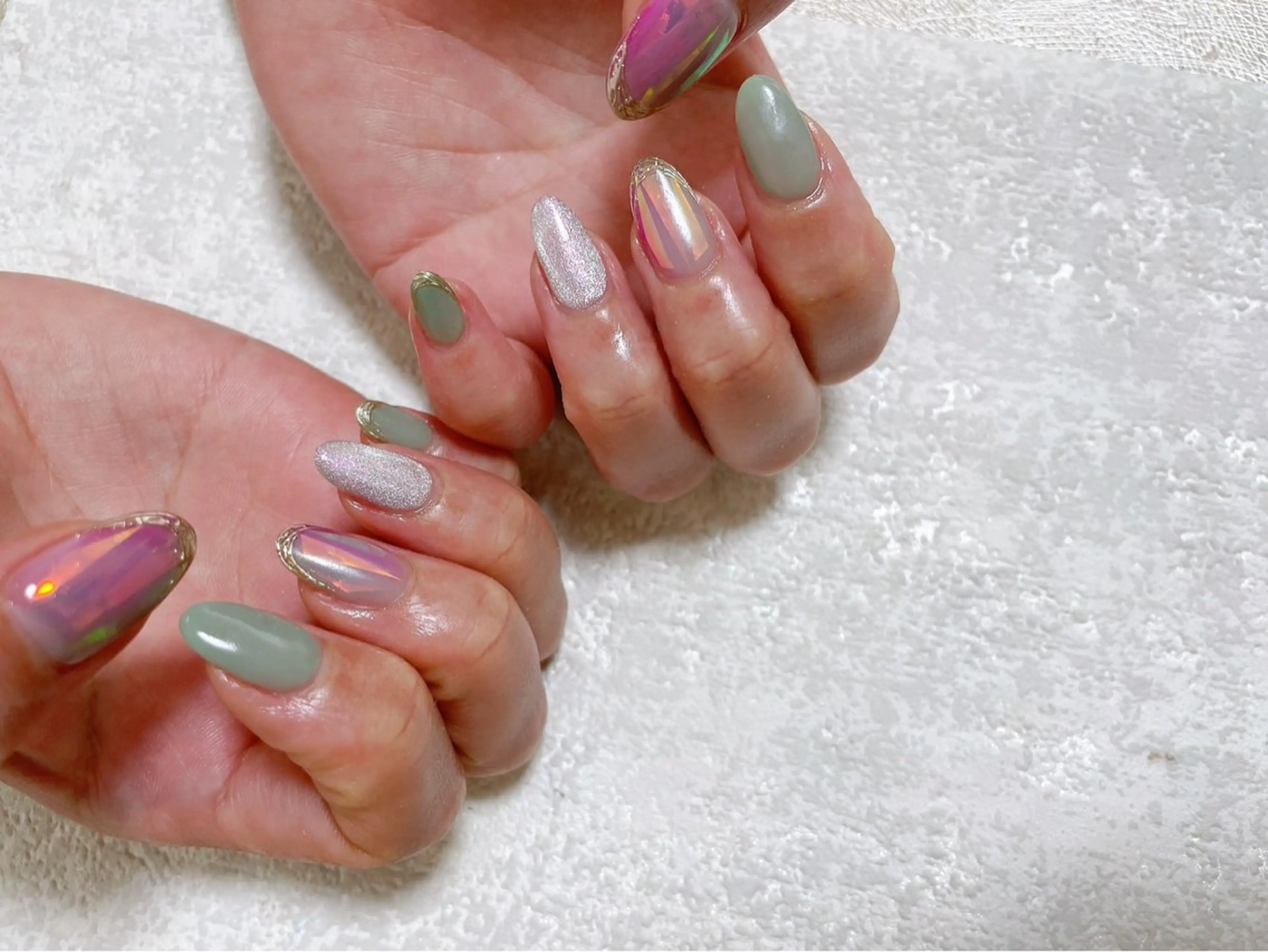 ネイル ジェルネイル メンズネイル パラジェル 春ネイル ワンホンネイル kikinail 溝の口のネイルデザイン