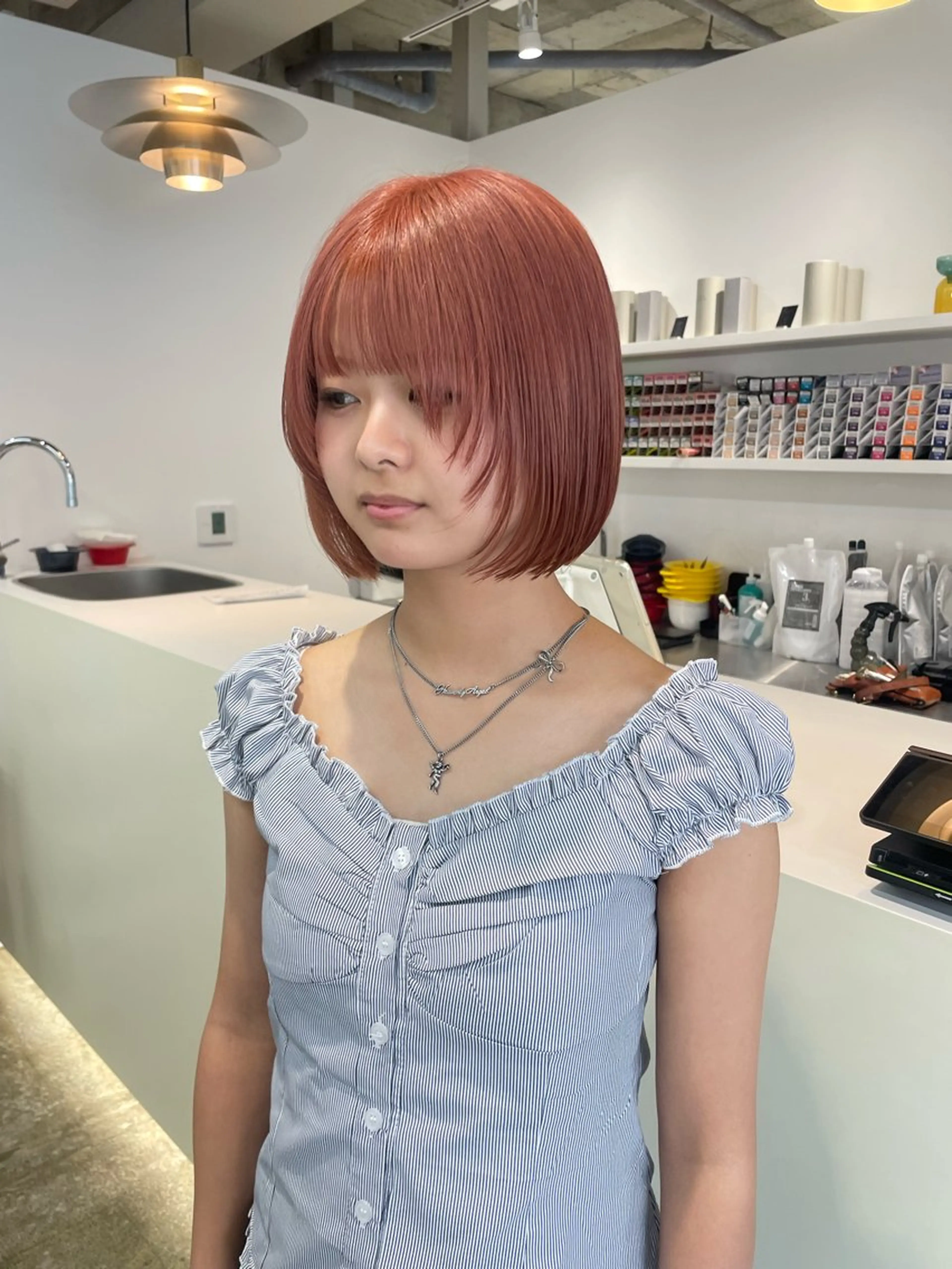 ショート カラー 𝘚𝘶𝘻𝘶 𓂃𓈒𓏸のヘアスタイル