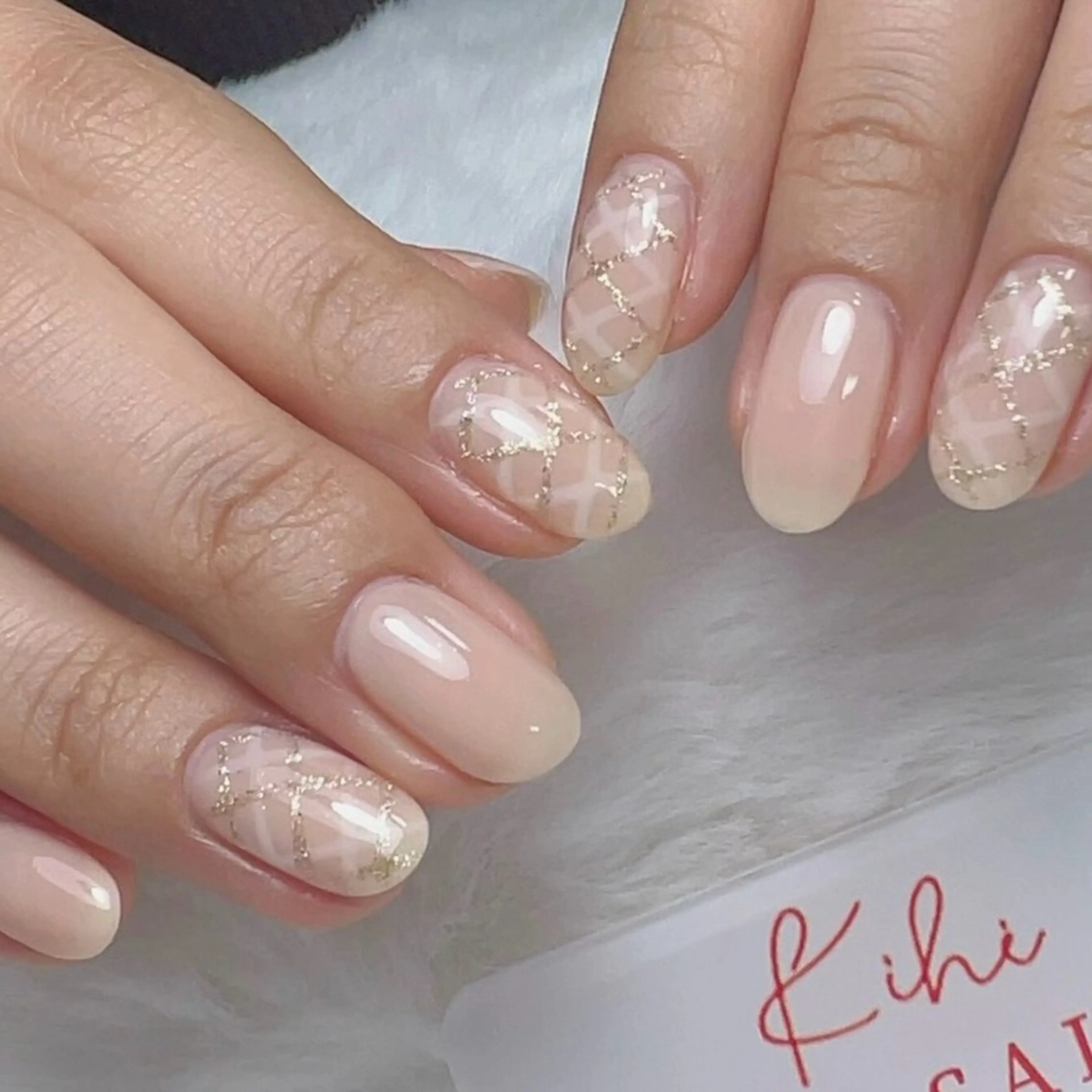 ネイル アートネイル フレンチネイル ジェルネイル グラデーション 韓国ネイル ハンドネイル 久保田 マリコのネイルデザイン