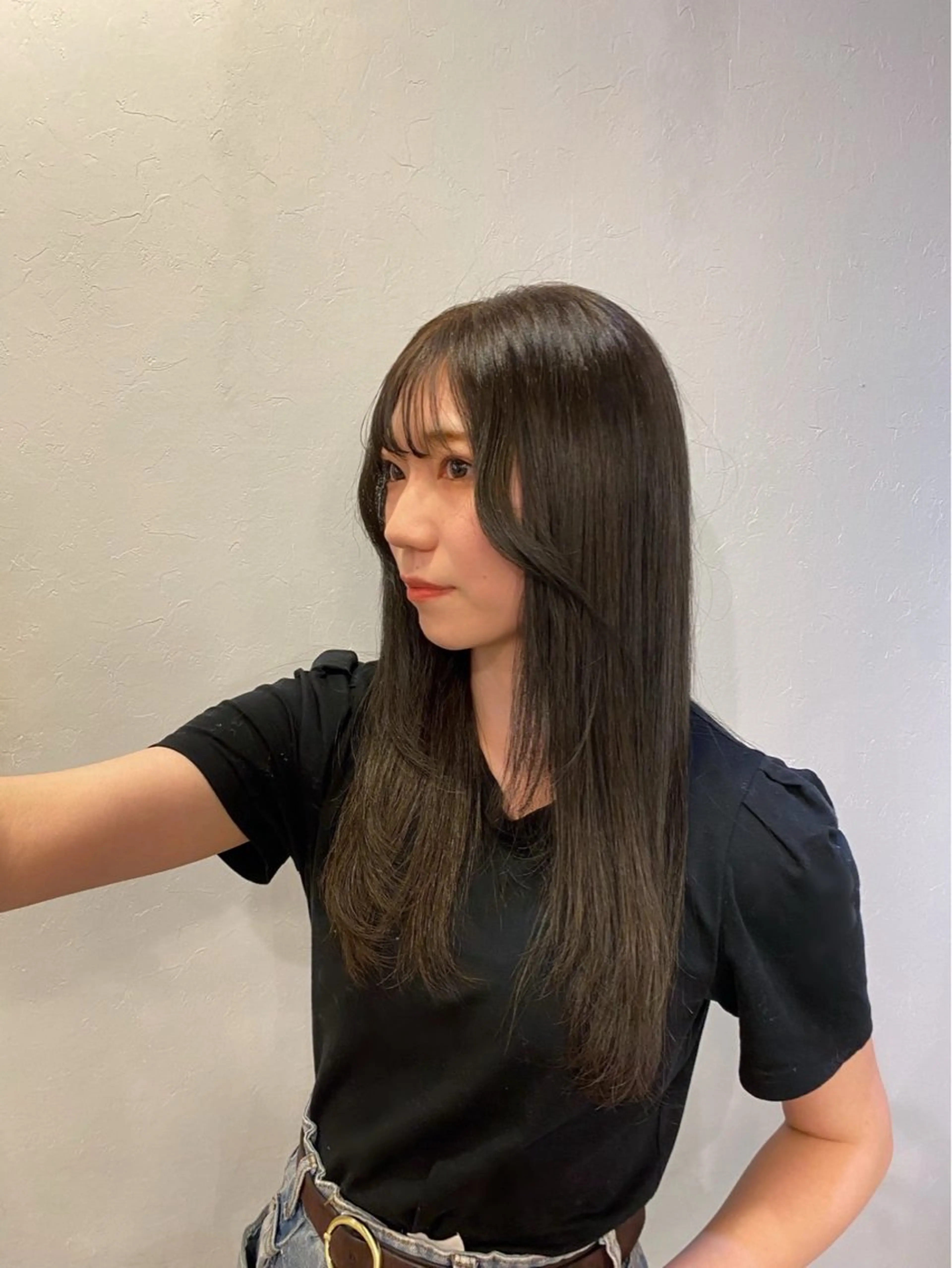 カラー ベージュカラー オリーブベージュ hair &make Azure所属・恩田 美波のヘアスタイル