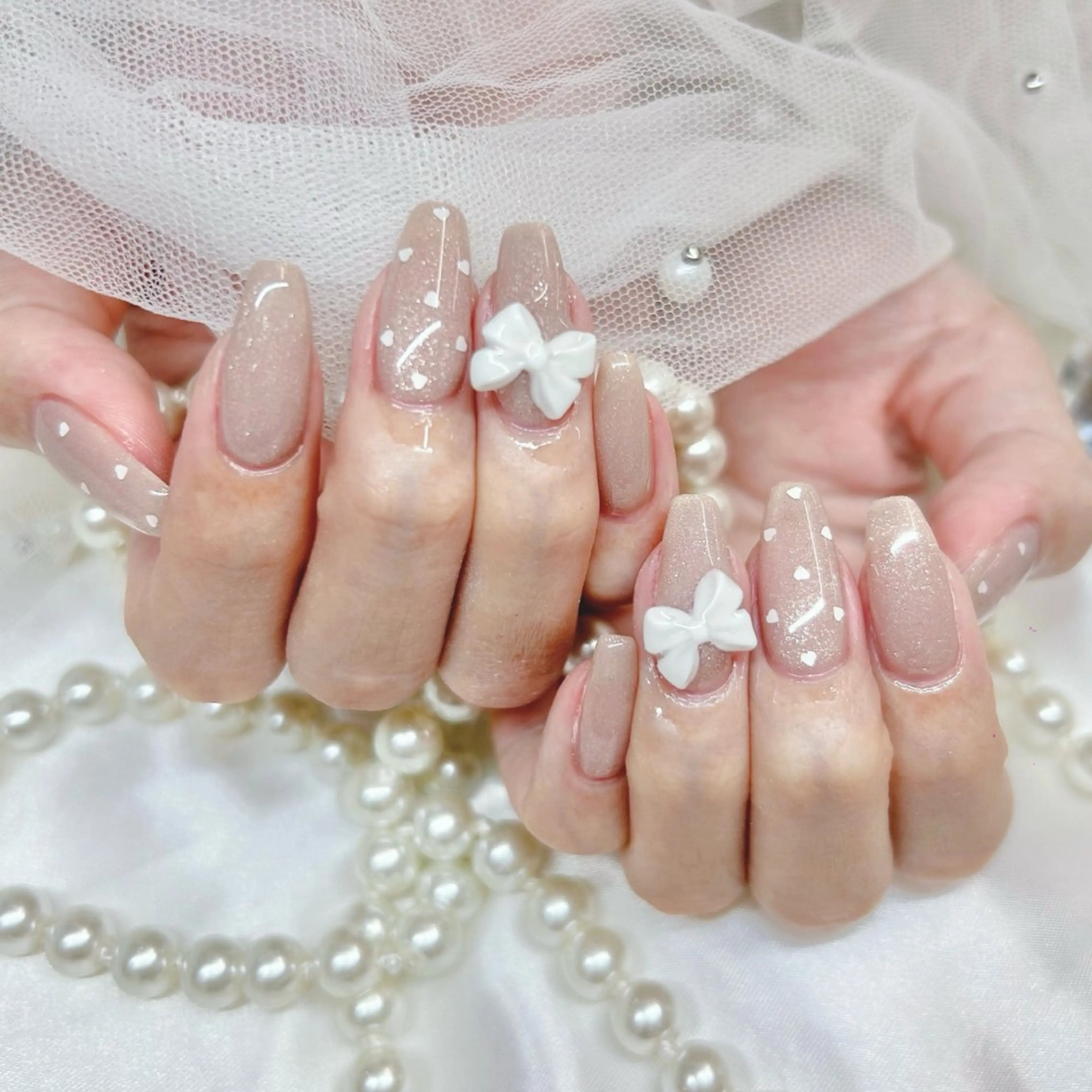 セミロング ハンドネイル Nailsalon Angeのネイルデザイン
