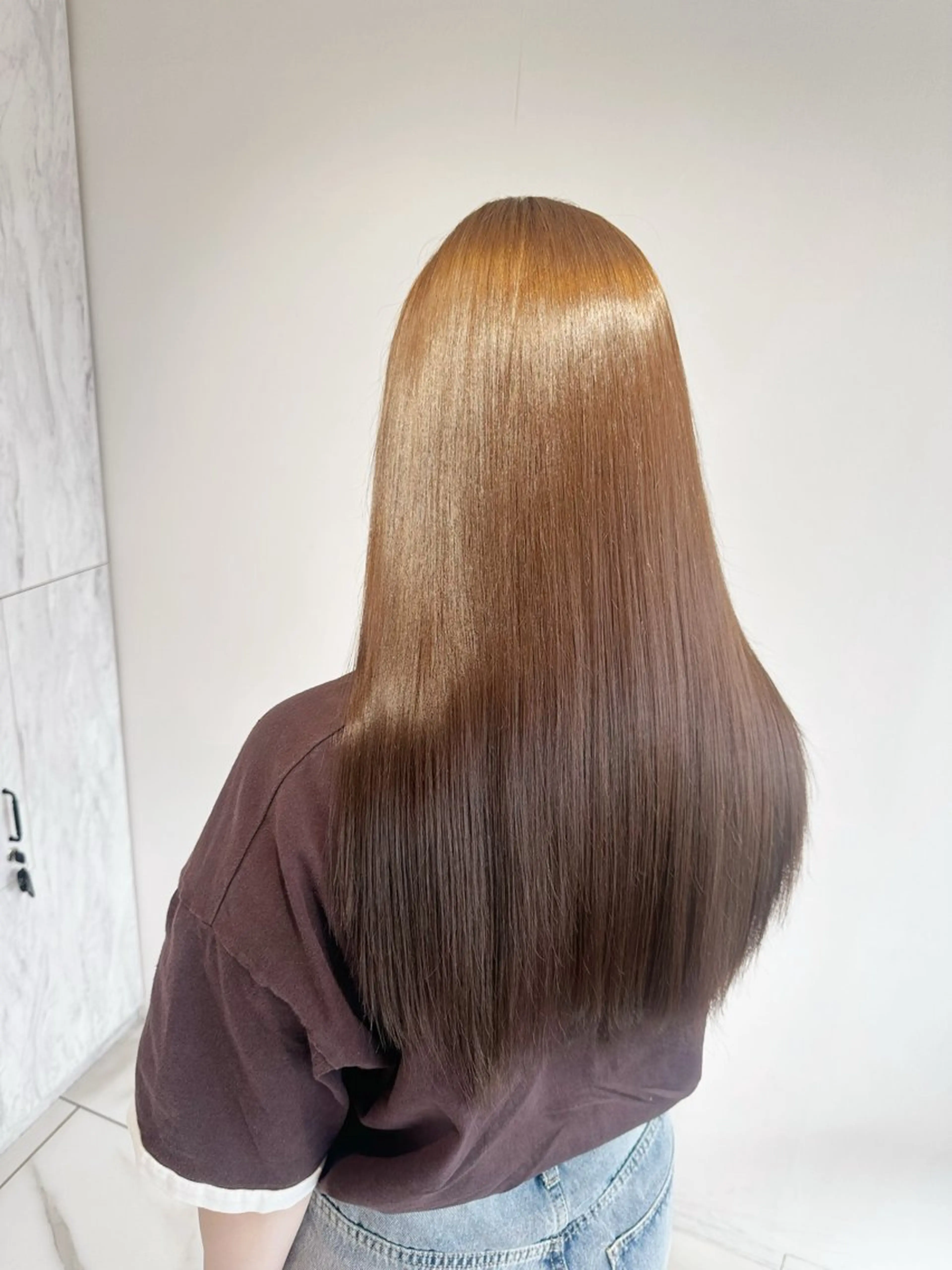 ロング 縮毛矯正 カット 縮毛矯正 むっち〜/ケアカラー /似合わせcutのヘアスタイル