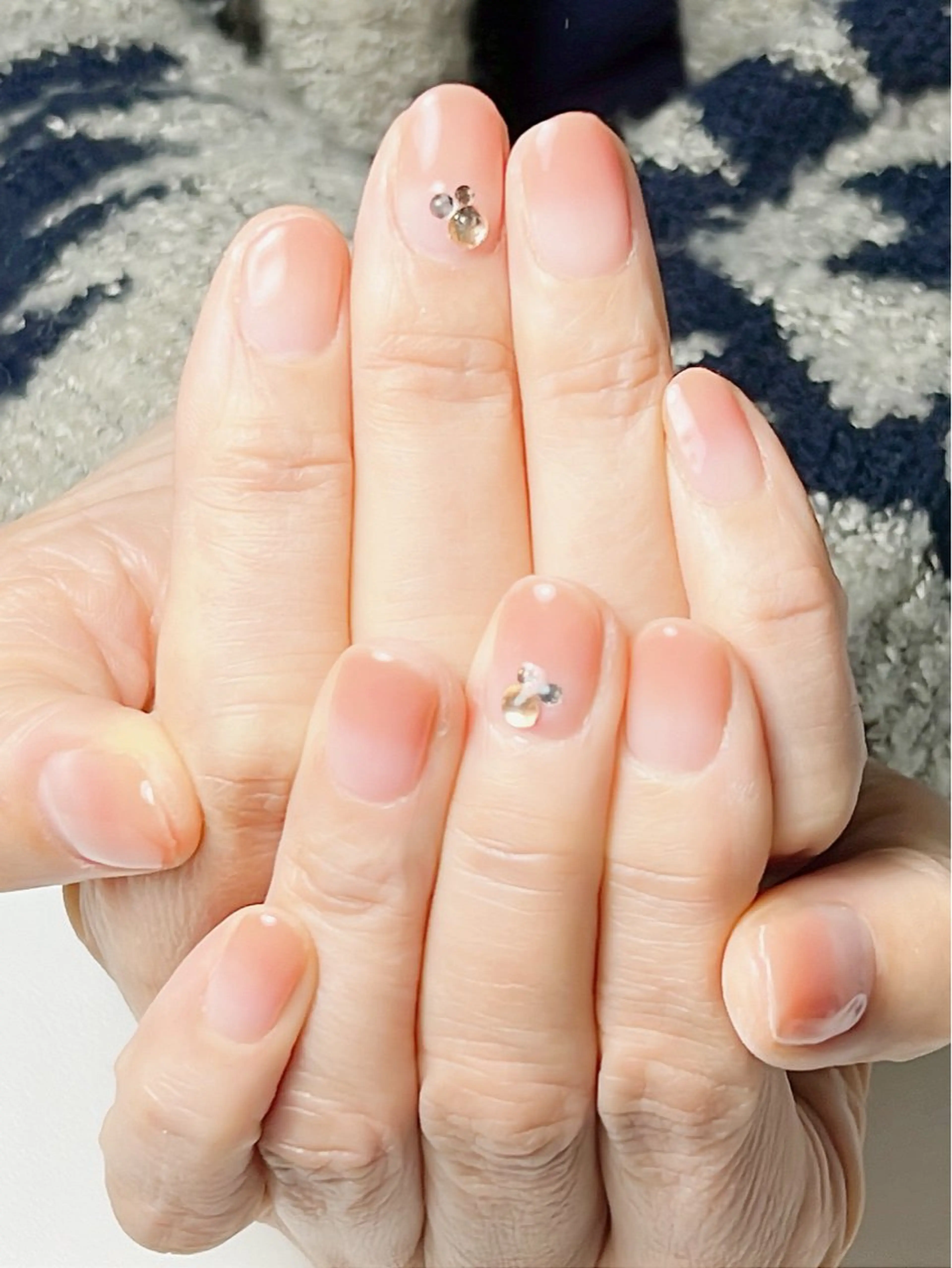 ネイル グラデーション シンプルネイル 名東区ネイルサロン ユノイネイル所属・yunoi nailのネイルデザイン