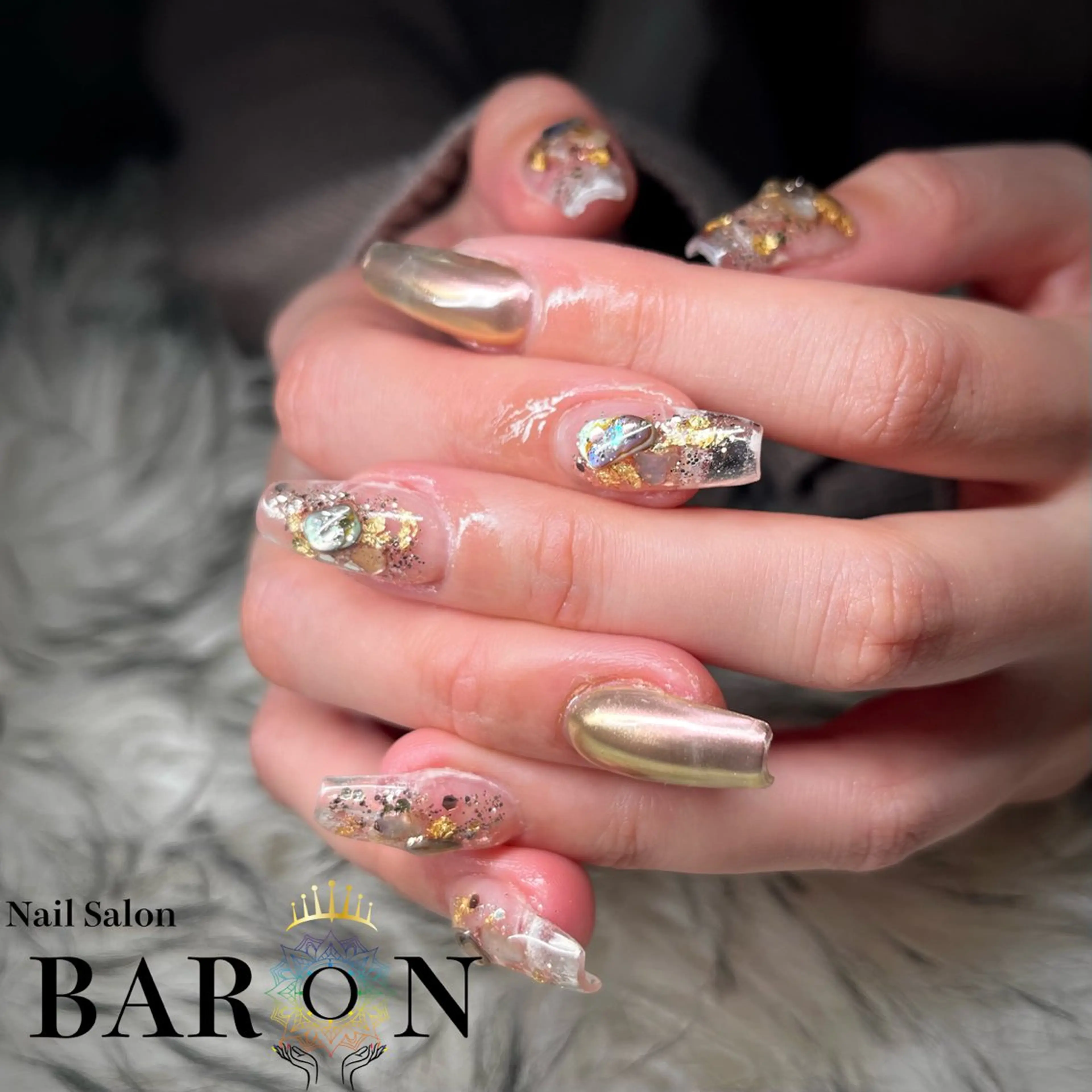 ネイル ニュアンスネイル ハンドネイル ☆SAKI☆ BARON 店長のネイルデザイン