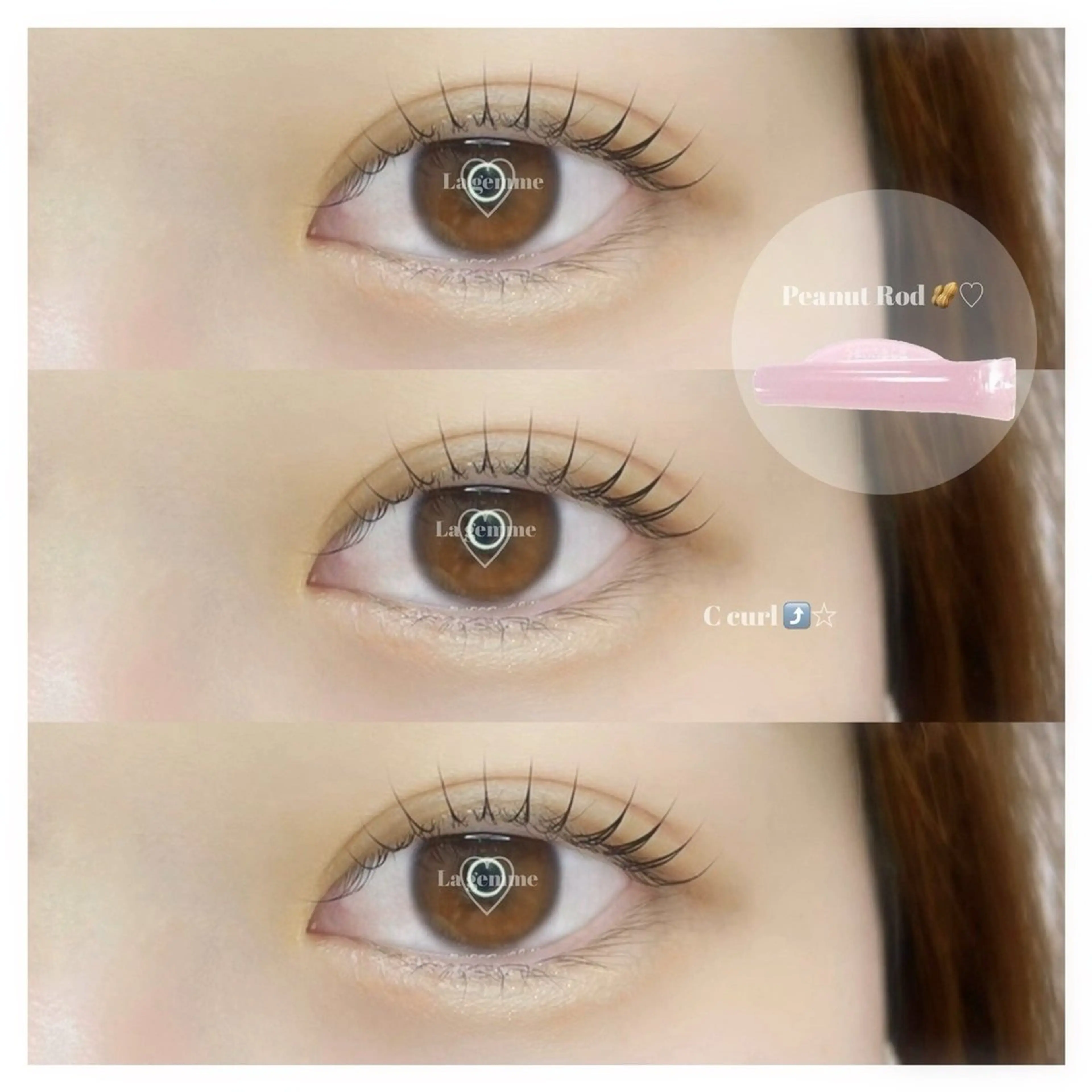 🍑ラッシュリフト（お好きなパーマロッド15種類以上から選択🉑）の写真