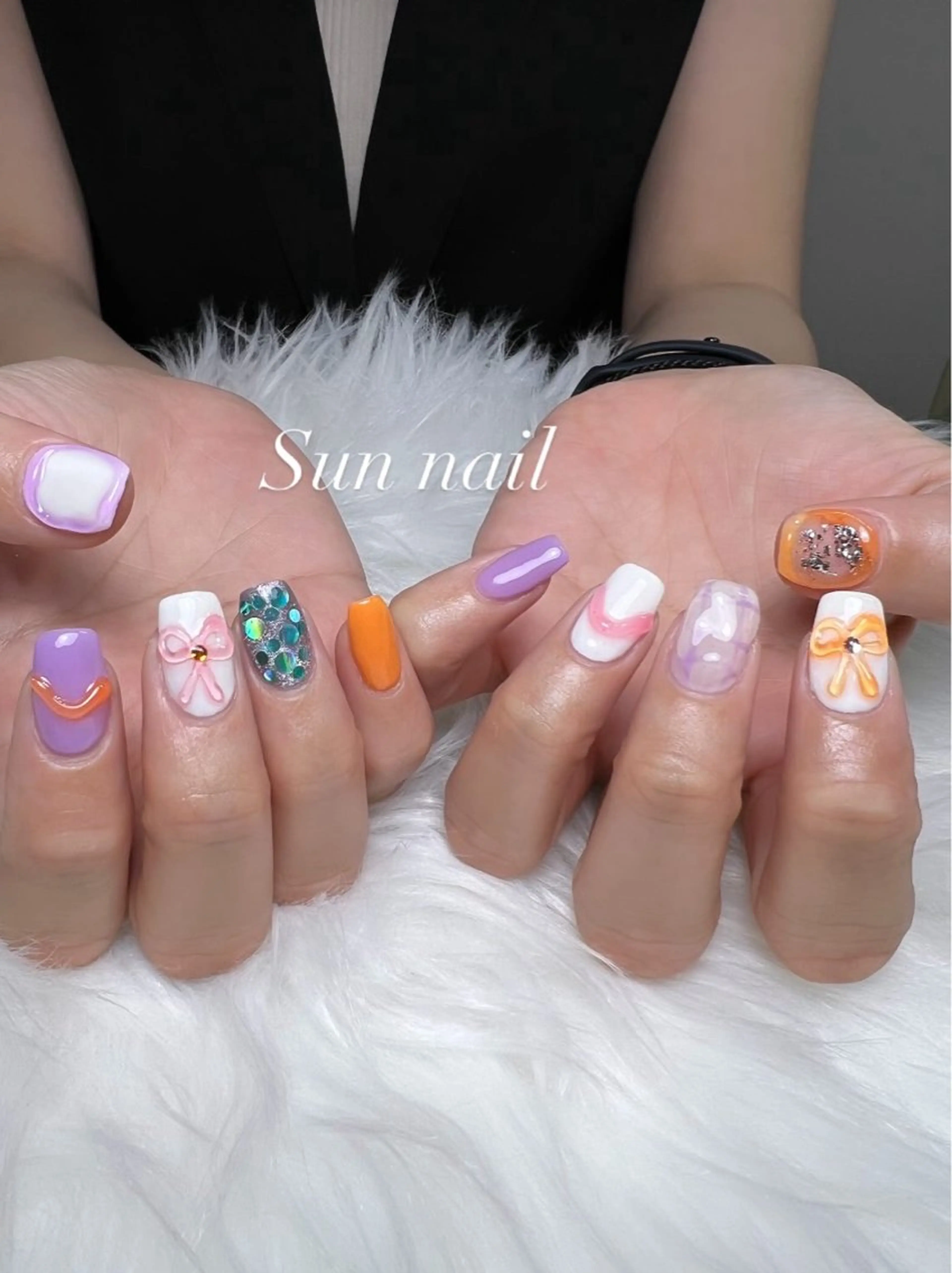 ネイル ハンドネイル フットネイル Sun nail ...ayaのネイルデザイン