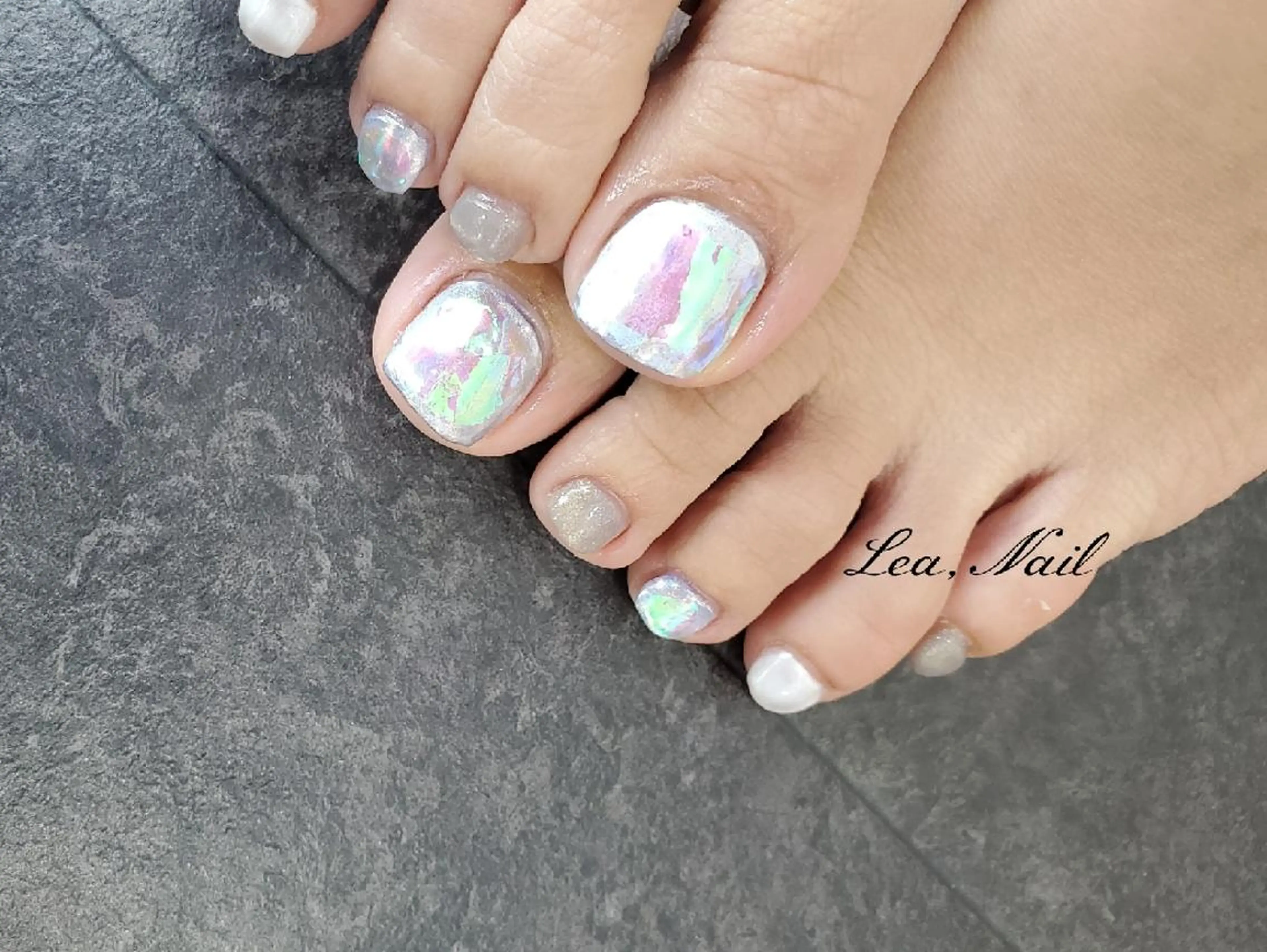 ネイル 氷ネイル・うるうるネイル Lea,Nail所属・松橋 愛のネイルデザイン