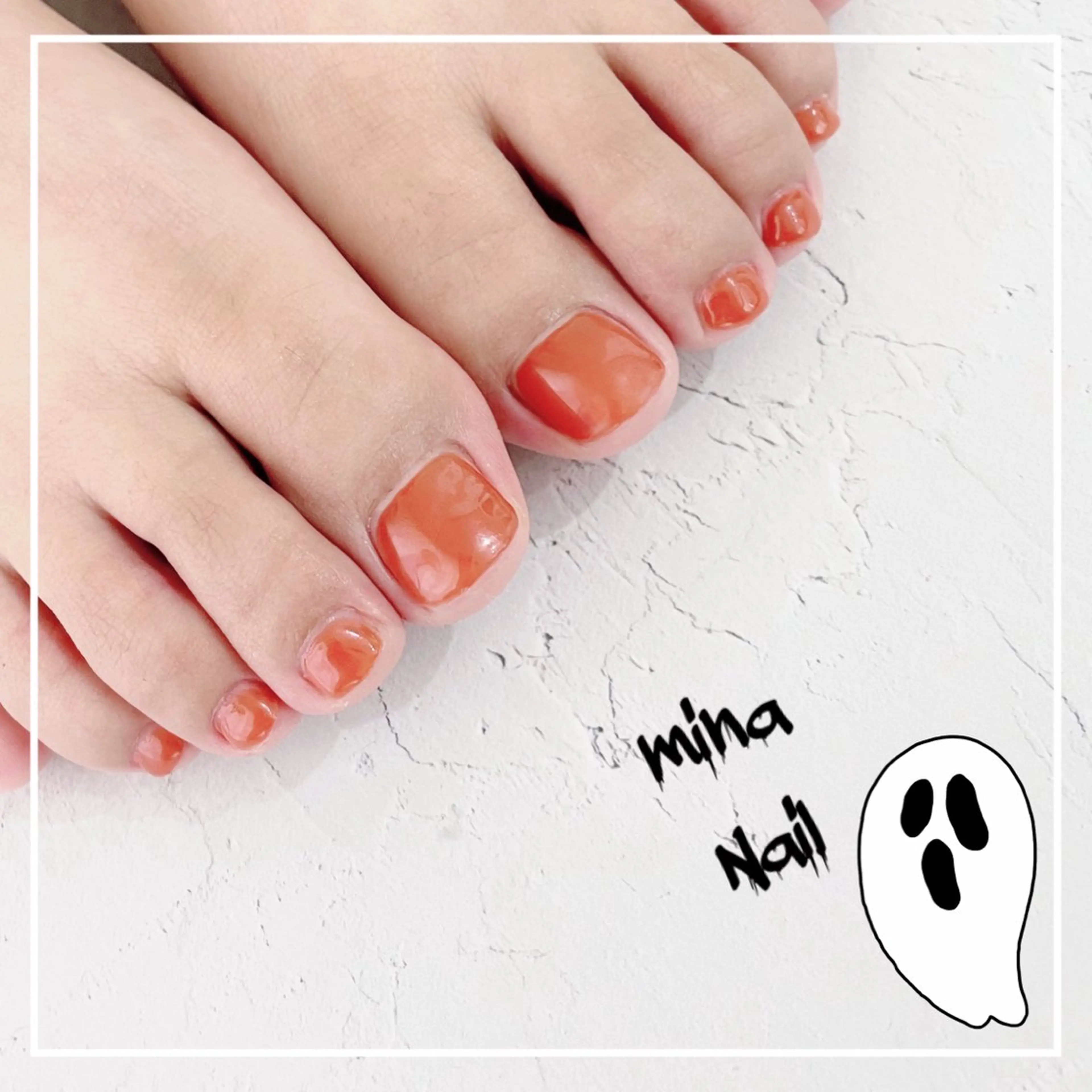 ネイル ジェルネイル ゴールド ハロウィン パラジェル mina Nailのネイルデザイン